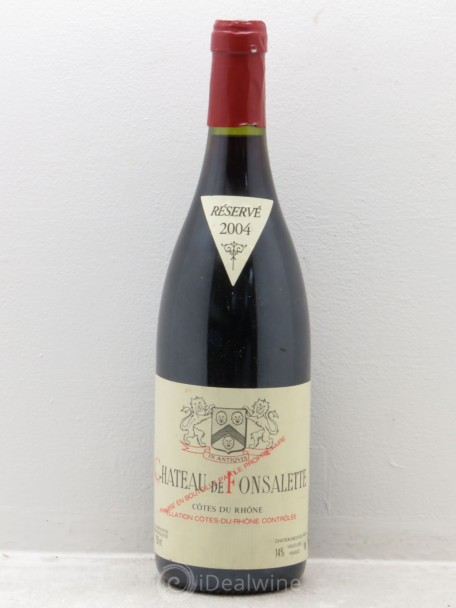 Côtes-du-Rhône Château de Fonsalette Emmanuel Reynaud 2004 - Lot de 1 bouteille - 0