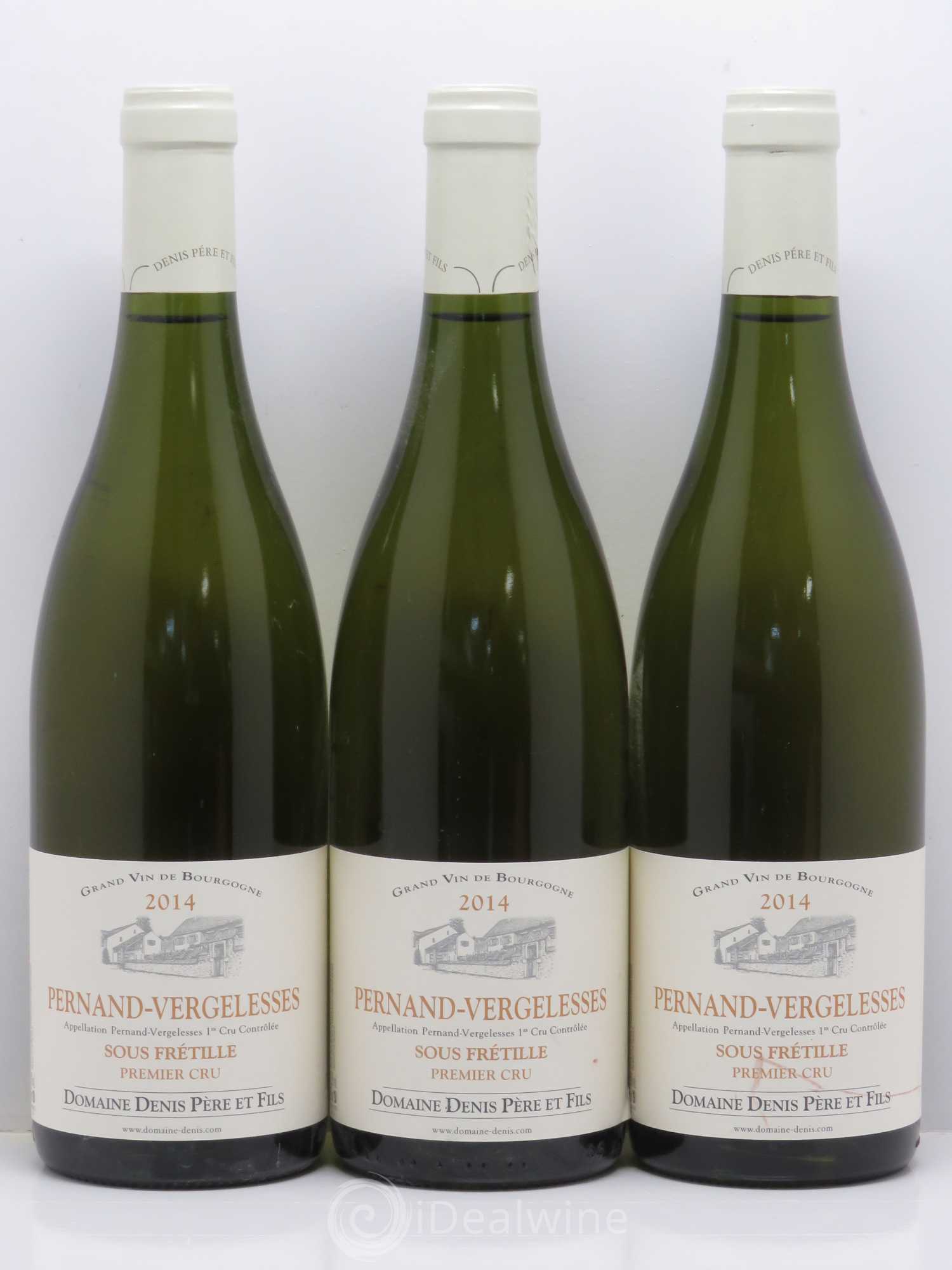 Pernand-Vergelesses 1er Cru Sous Frétille - Denis 2014 - Posten von 3 Flaschen - 0