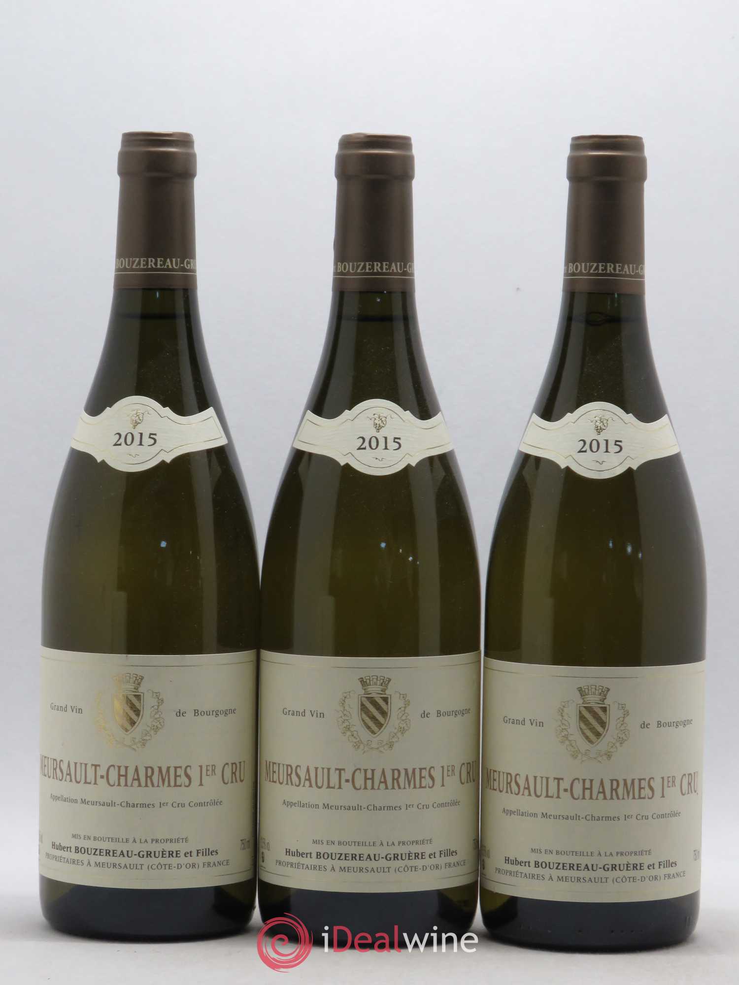 Meursault 1er Cru Hubert Bouzereau-Gruère 2015 - Posten von 3 Flaschen - 0
