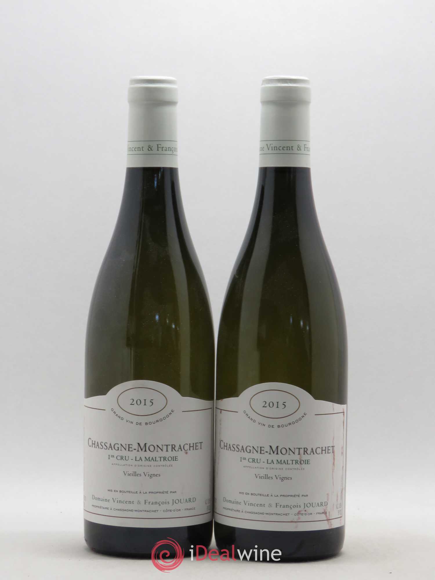 Chassagne-Montrachet 1er Cru La Maltroie Vieilles Vignes Domaine Jouard (sans prix de réserve) 2015 - Posten von 2 Flaschen - 0