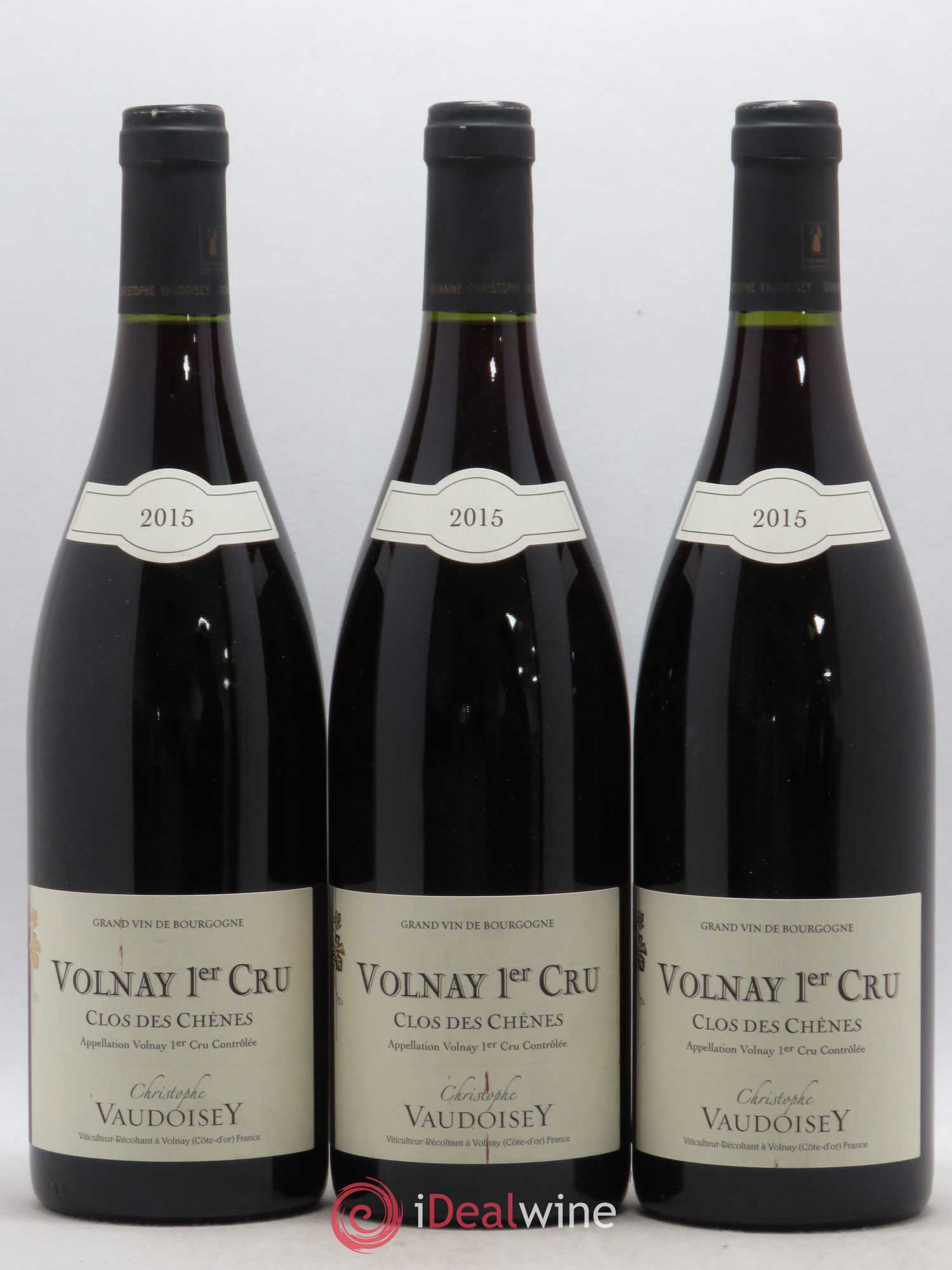 Volnay 1er Cru Clos des Chênes Vaudoisey 2015 - Posten von 3 Flaschen - 0