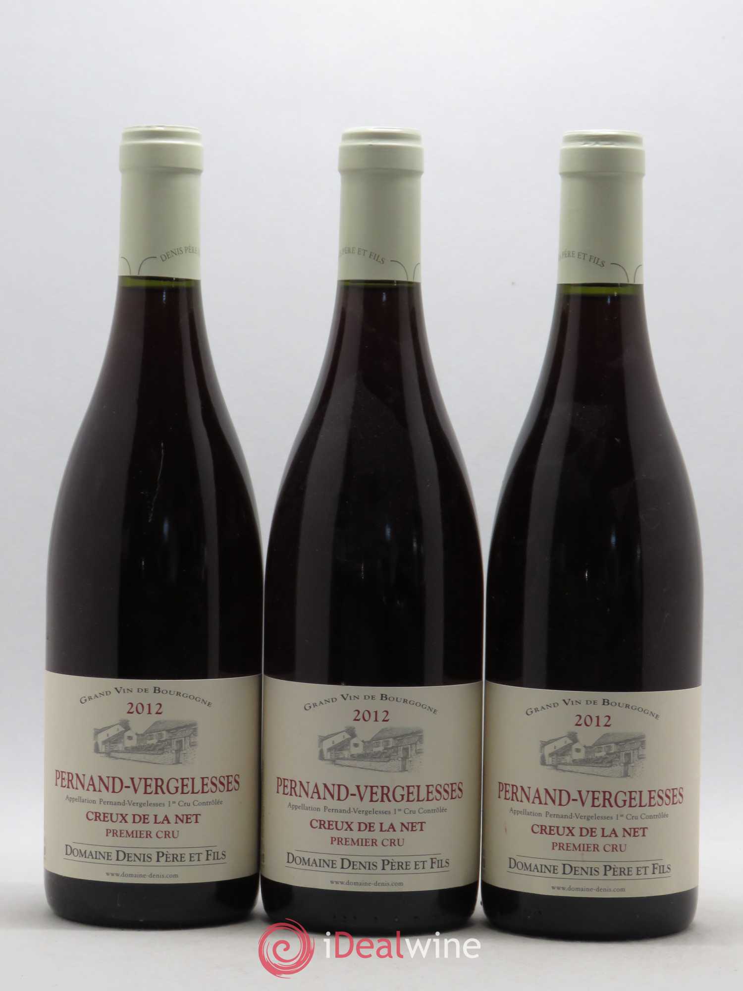 Pernand-Vergelesses 1er Cru Creux de la Net Domaine Denis 2012 - Posten von 3 Flaschen - 0