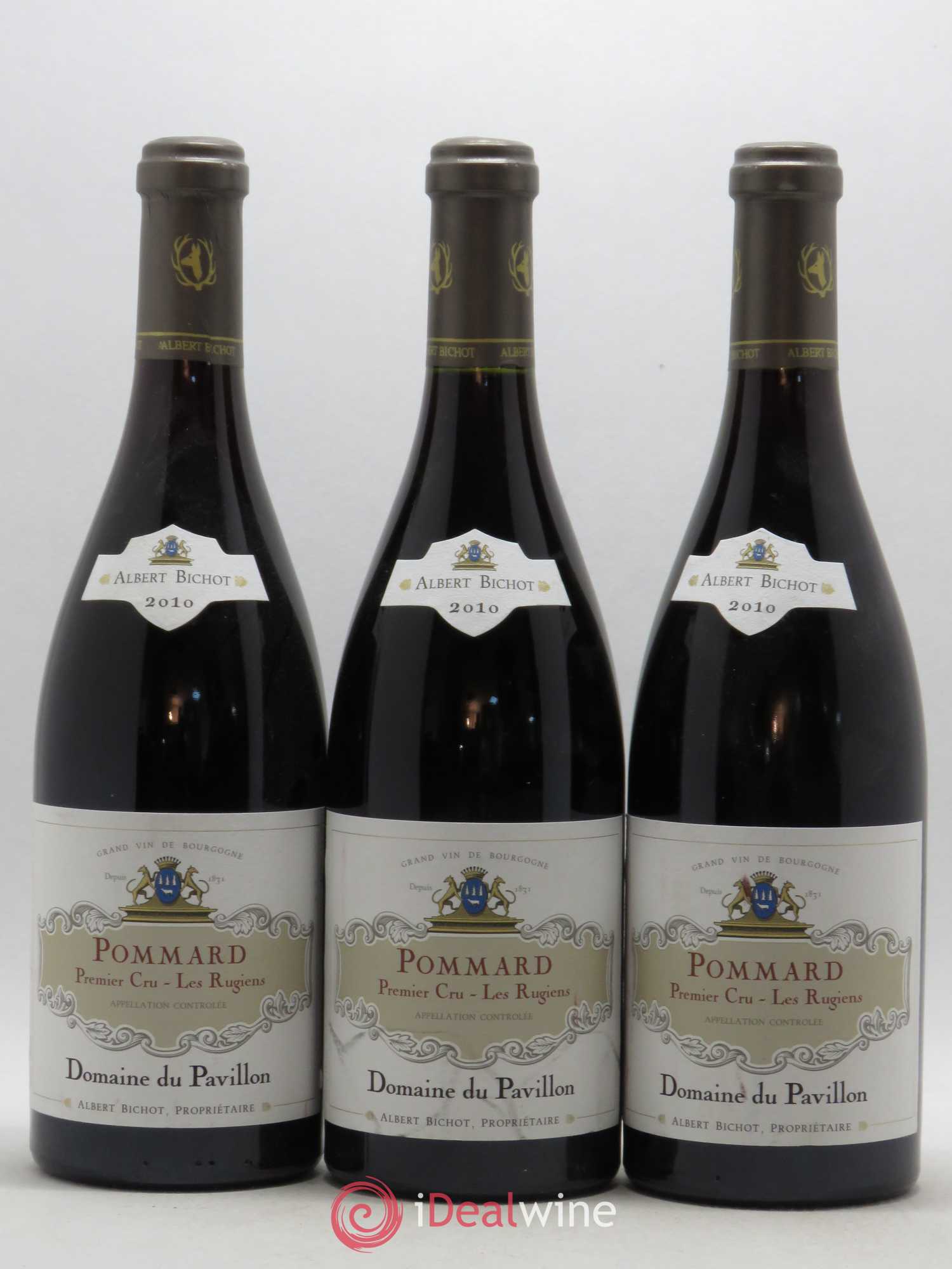 Pommard 1er Cru Les Rugiens Domaine du Pavillon - Albert Bichot 2010 - Lot de 3 bouteilles - 0