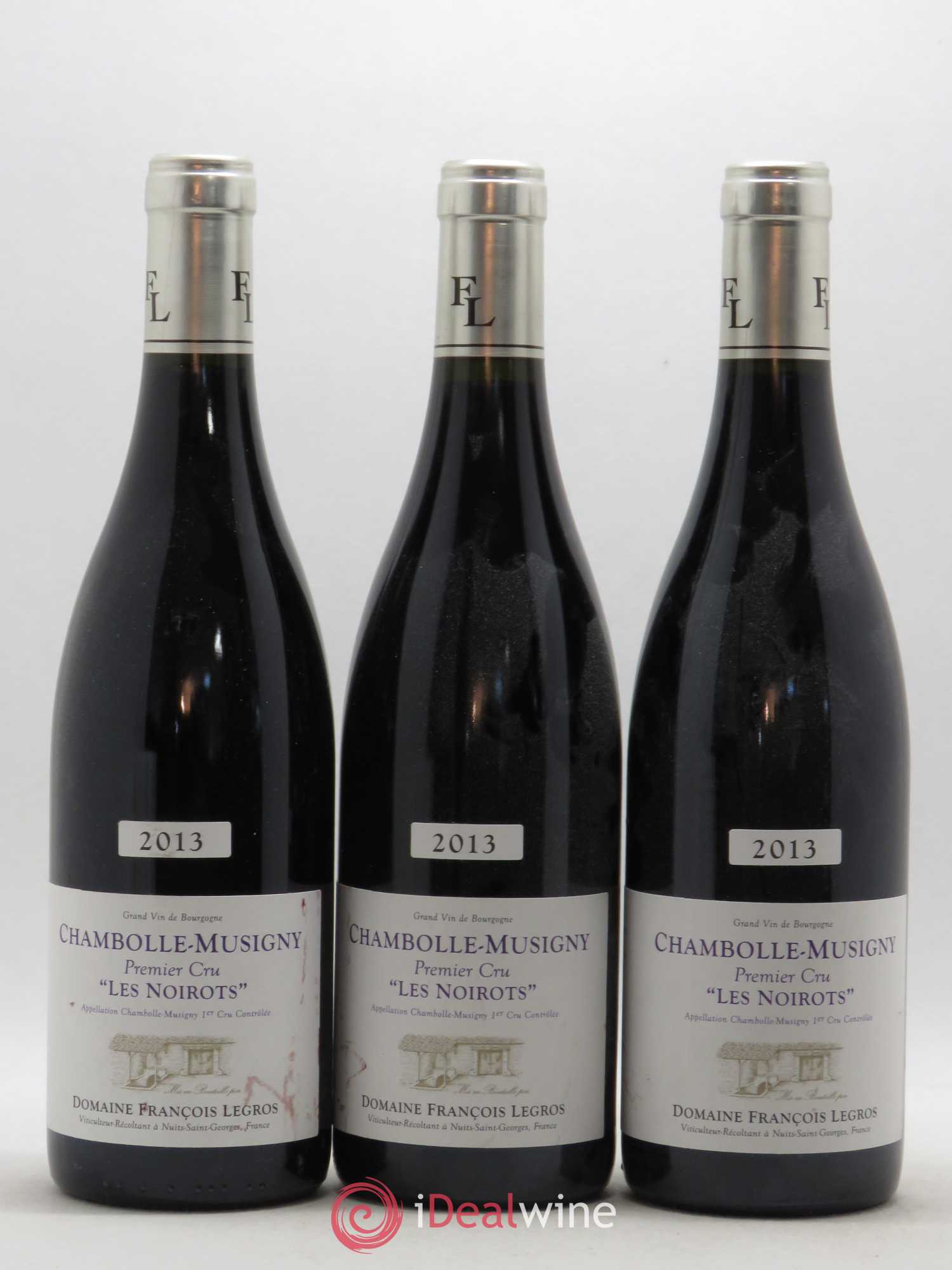 Chambolle-Musigny 1er Cru Les Noirots Domaine Legros 2013 - Posten von 3 Flaschen - 0