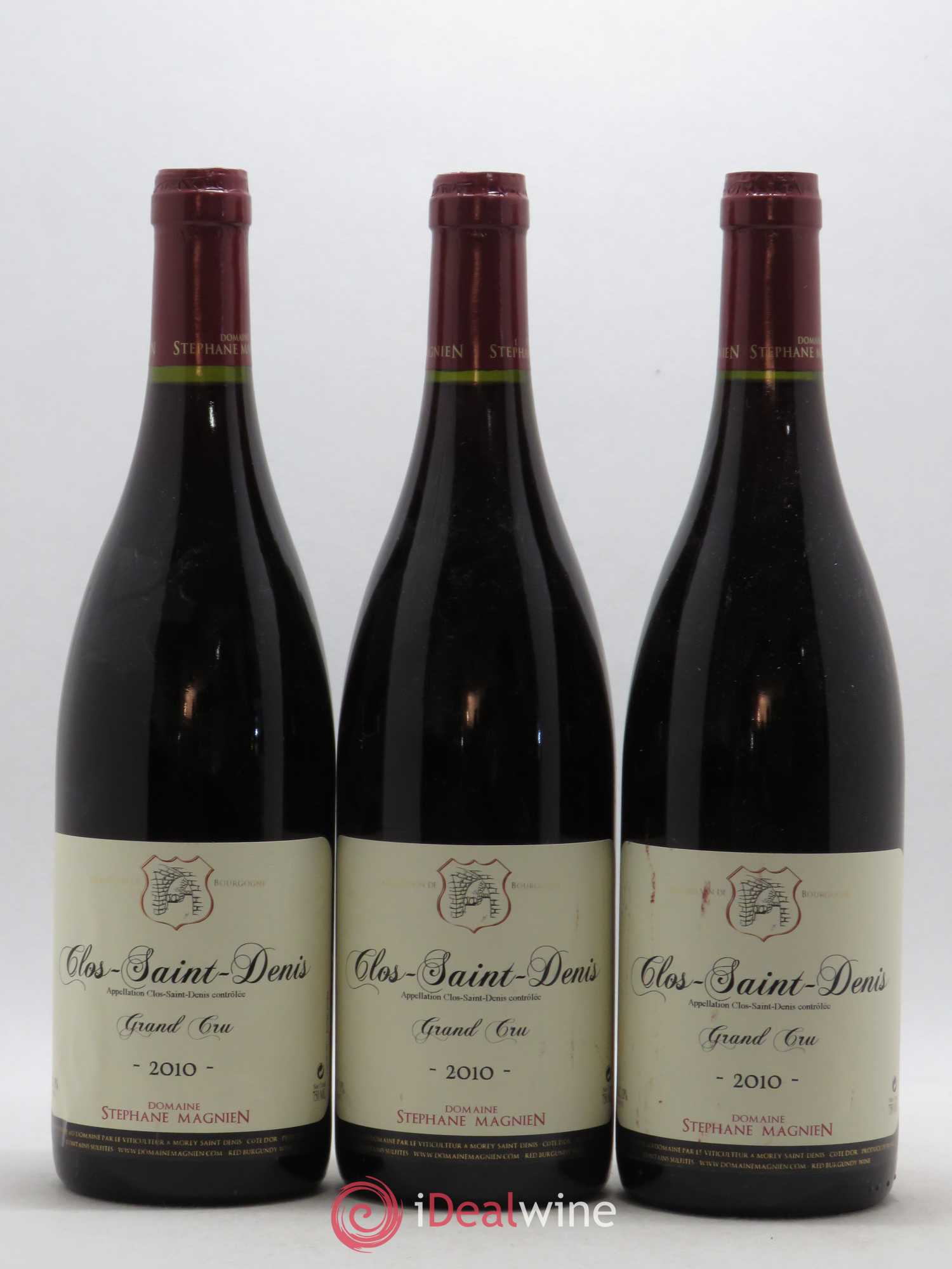 Clos Saint-Denis Grand Cru Stéphane Magnien (Domaine) 2010 - Lot de 3 bouteilles - 0