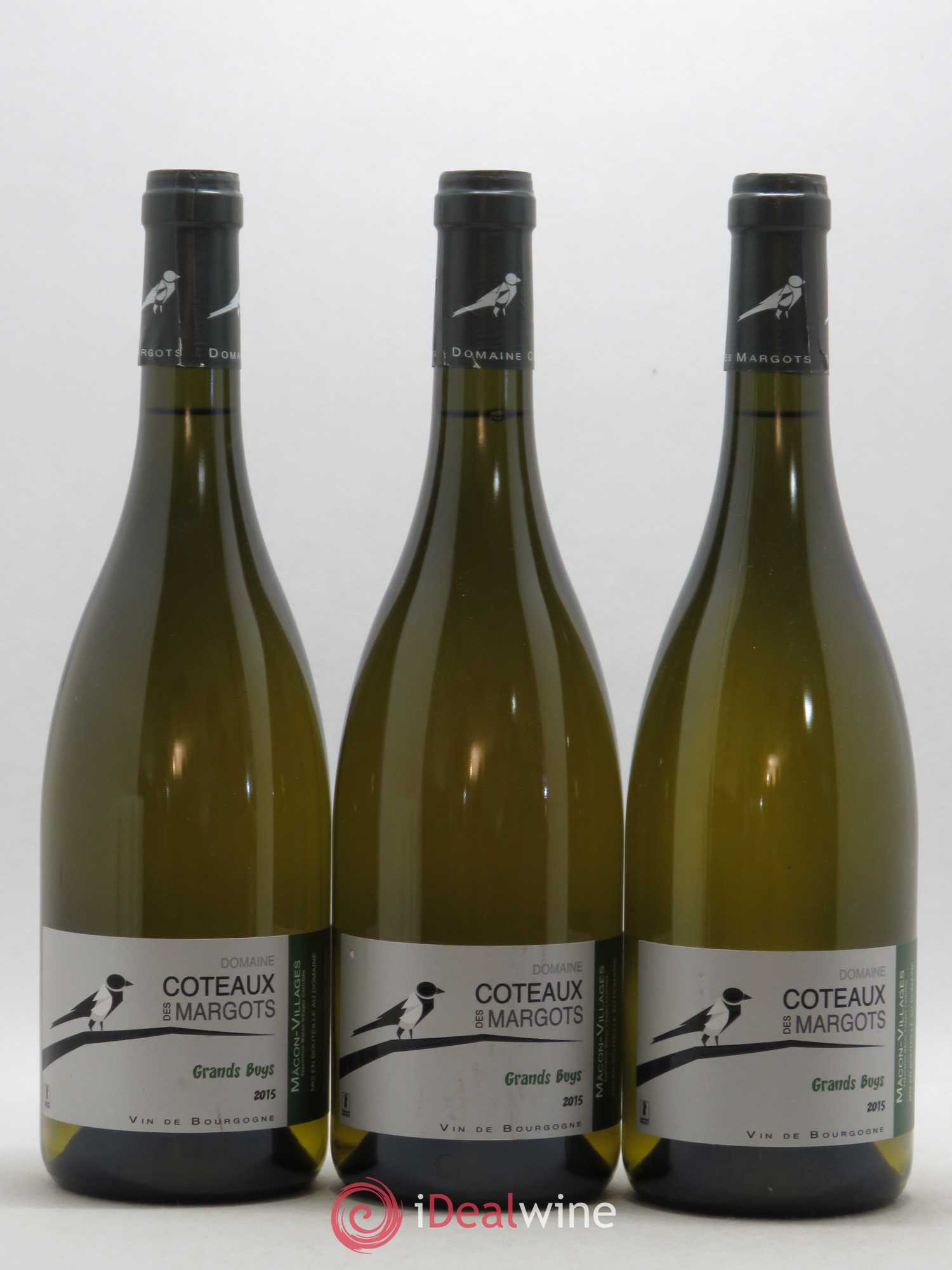 Mâcon Grand Buys Domaine Coteaux des Margots (sans prix de réserve) 2015 - Posten von 3 Flaschen - 0