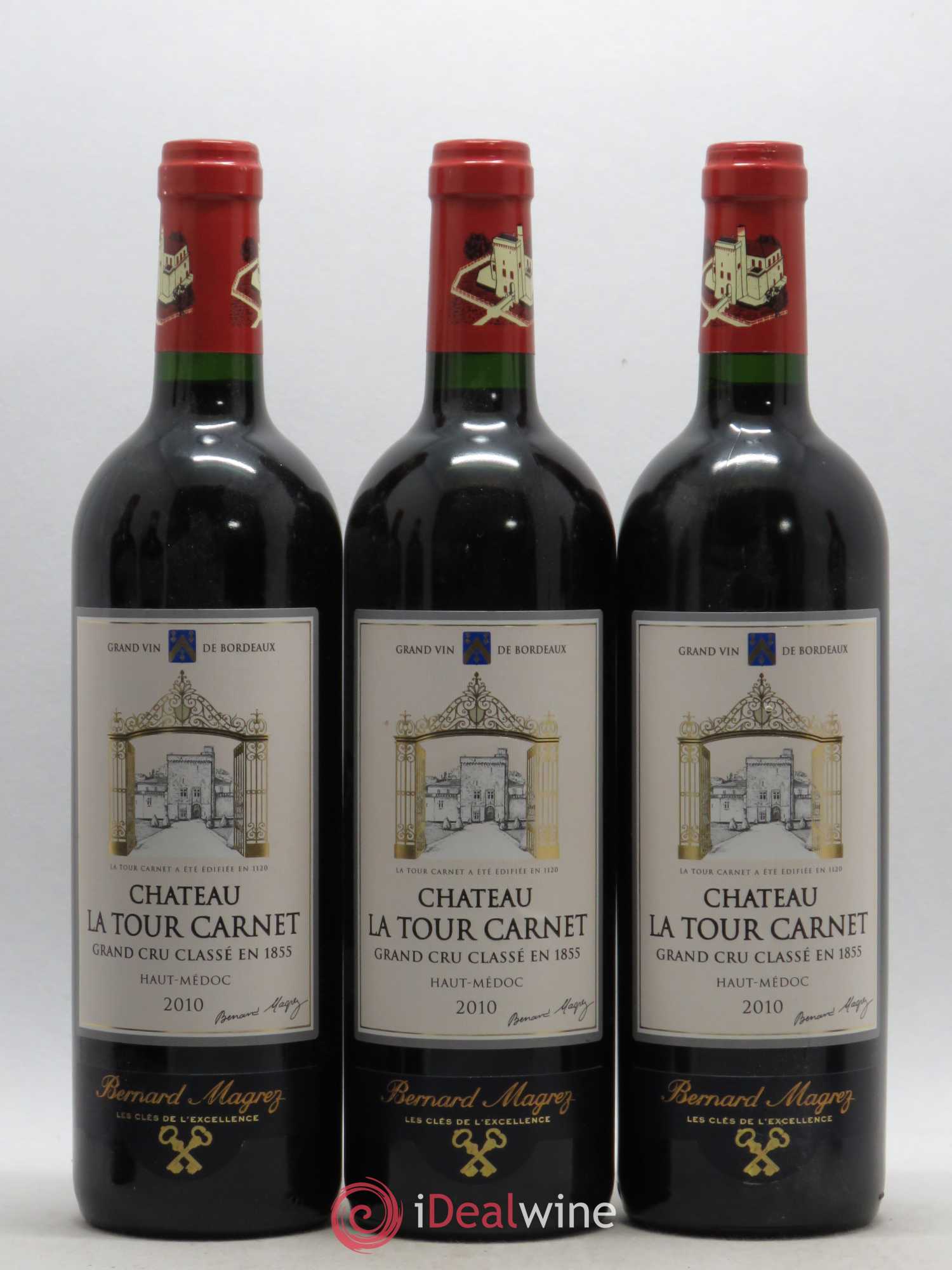 Château la Tour Carnet 4ème Grand Cru Classé 2010 - Lot de 6 bouteilles - 2