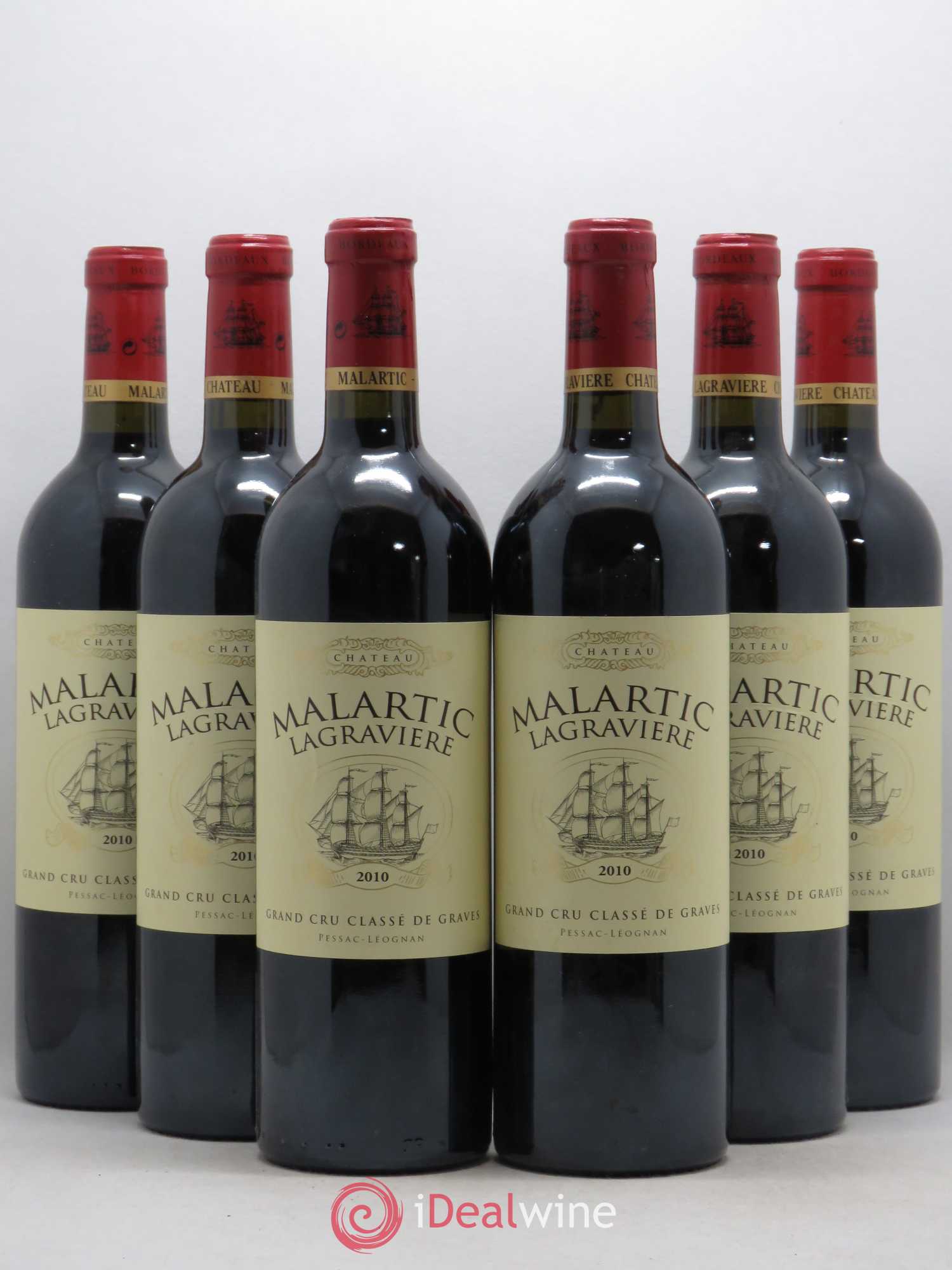 Château Malartic-Lagravière Cru Classé de Graves 2010 - Lot de 6 bouteilles - 0