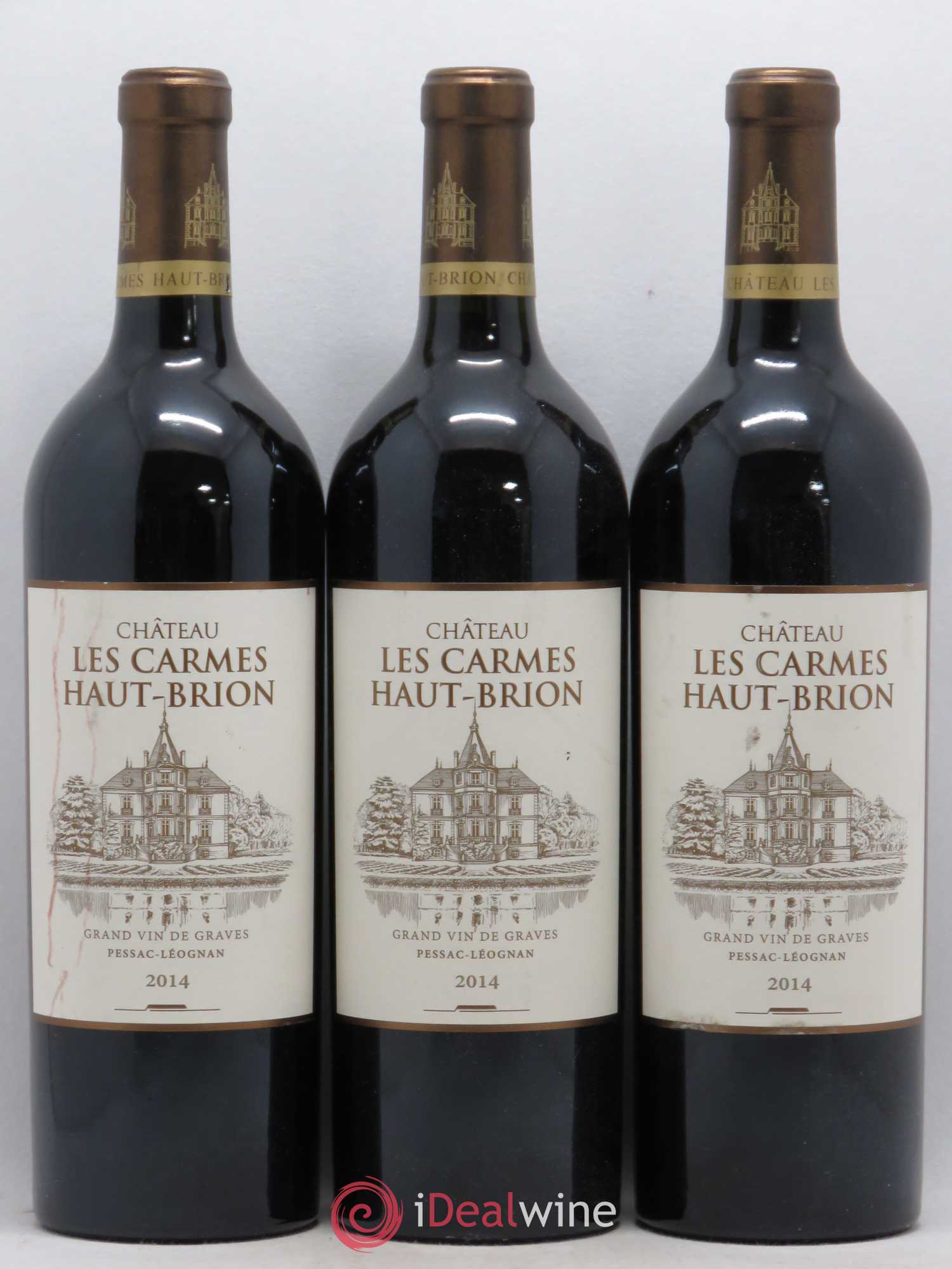 Château Les Carmes Haut-Brion 2014 - Lot de 3 bouteilles - 0