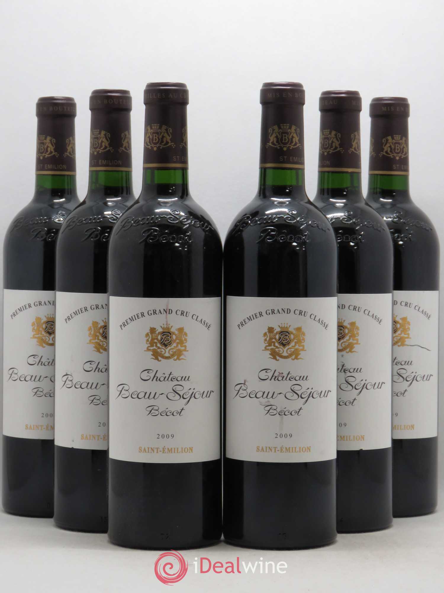 Château Beau-Séjour Bécot 1er Grand Cru Classé B 2009 - Lot de 6 bouteilles - 0
