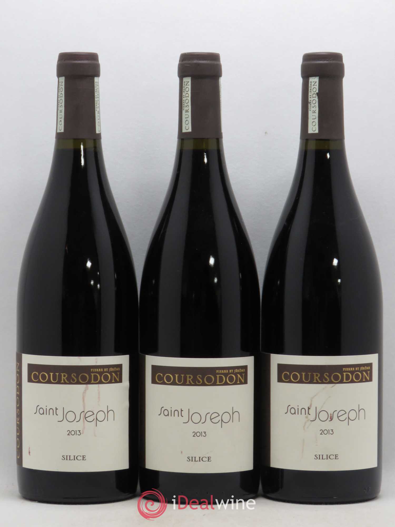 Saint-Joseph Silice Pierre et Jérôme Coursodon (sans prix de réserve) 2013 - Lot de 3 bouteilles - 0