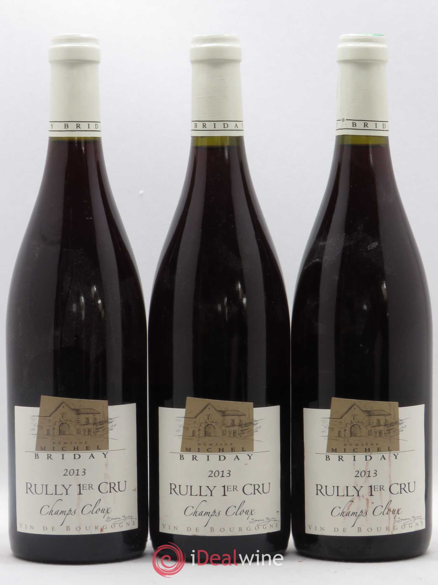 Rully 1er Cru Champs Cloux Briday 2013 - Lot de 3 bouteilles - 0