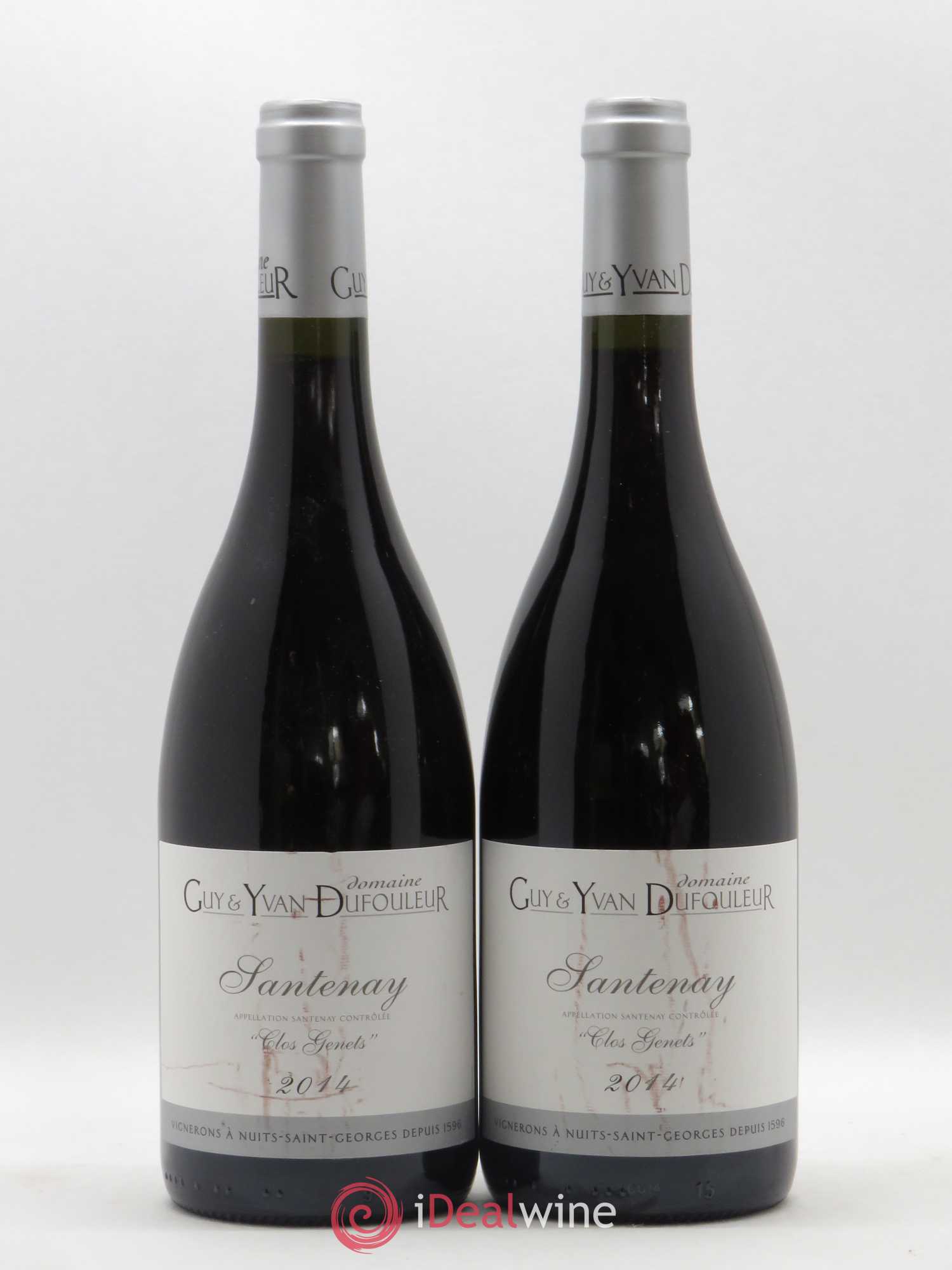 Santenay Clos Genêts Dufouleur (sans prix de réserve) 2014 - Posten von 2 Flaschen - 0