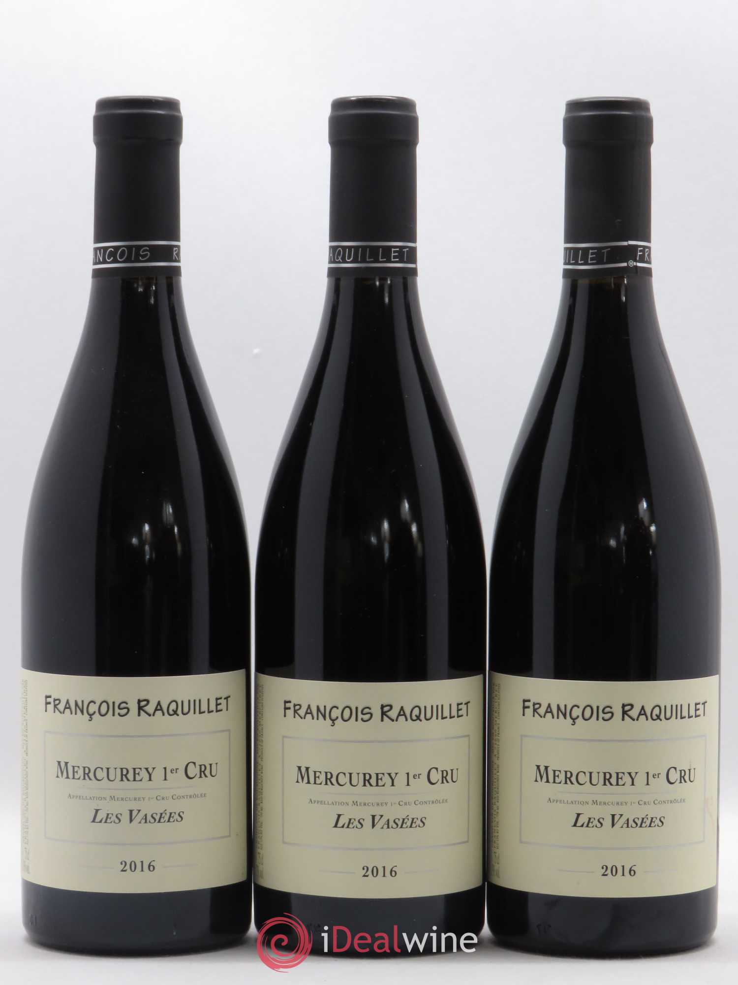 Mercurey 1er cru Les Vasées Raquillet 2016 - Posten von 3 Flaschen - 0