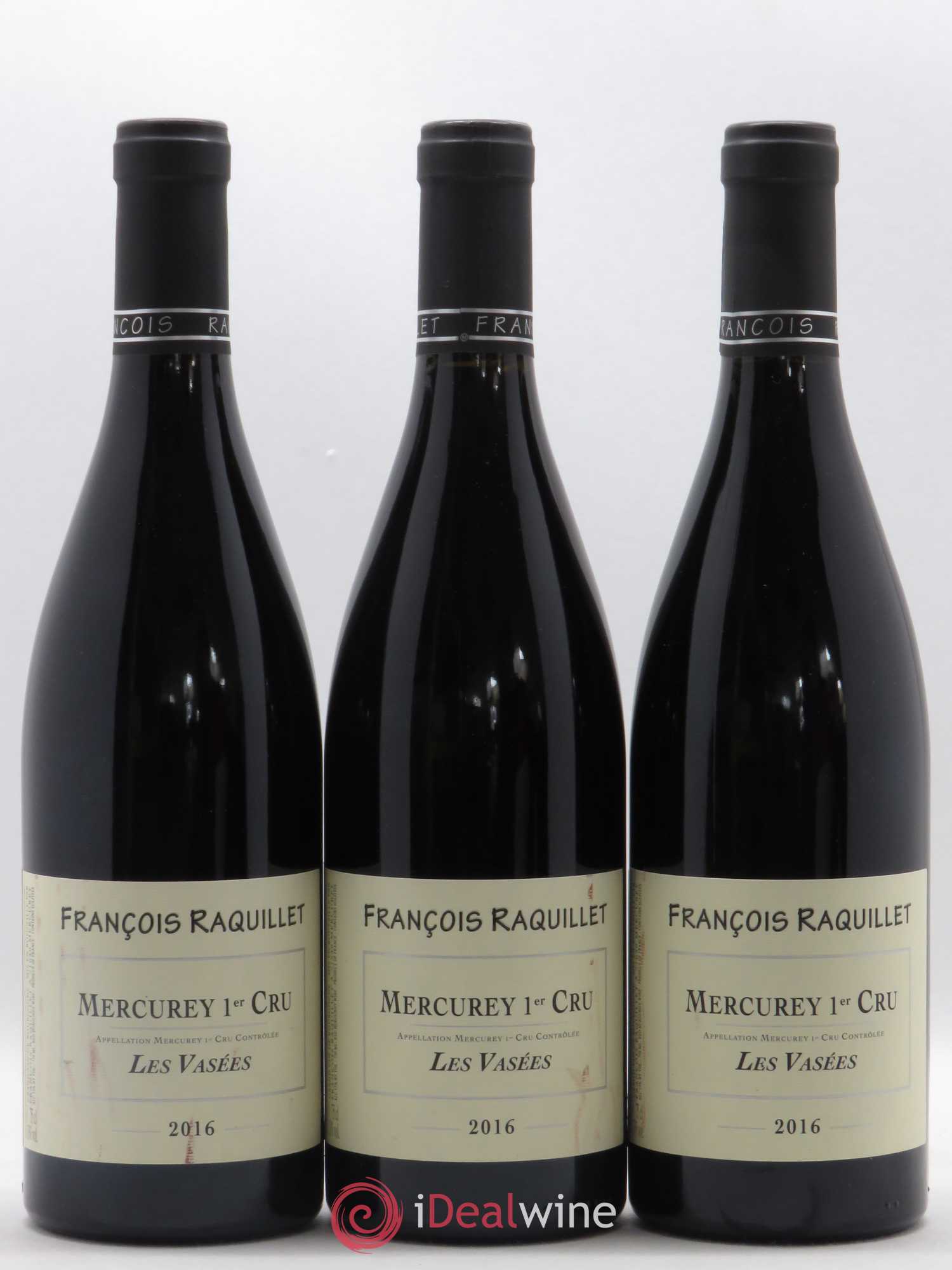 Mercurey 1er cru Les Vasées Raquillet 2016 - Posten von 3 Flaschen - 0