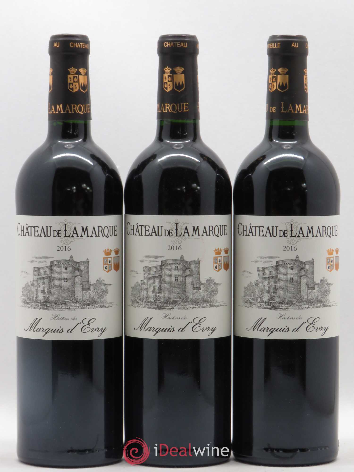 Château de Lamarque Cru Bourgeois 2016 - Lot de 3 bouteilles - 0
