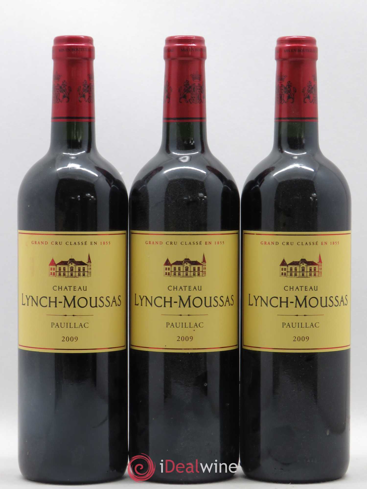 Château Lynch Moussas 5ème Grand Cru Classé 2009 - Lot de 3 bouteilles - 0