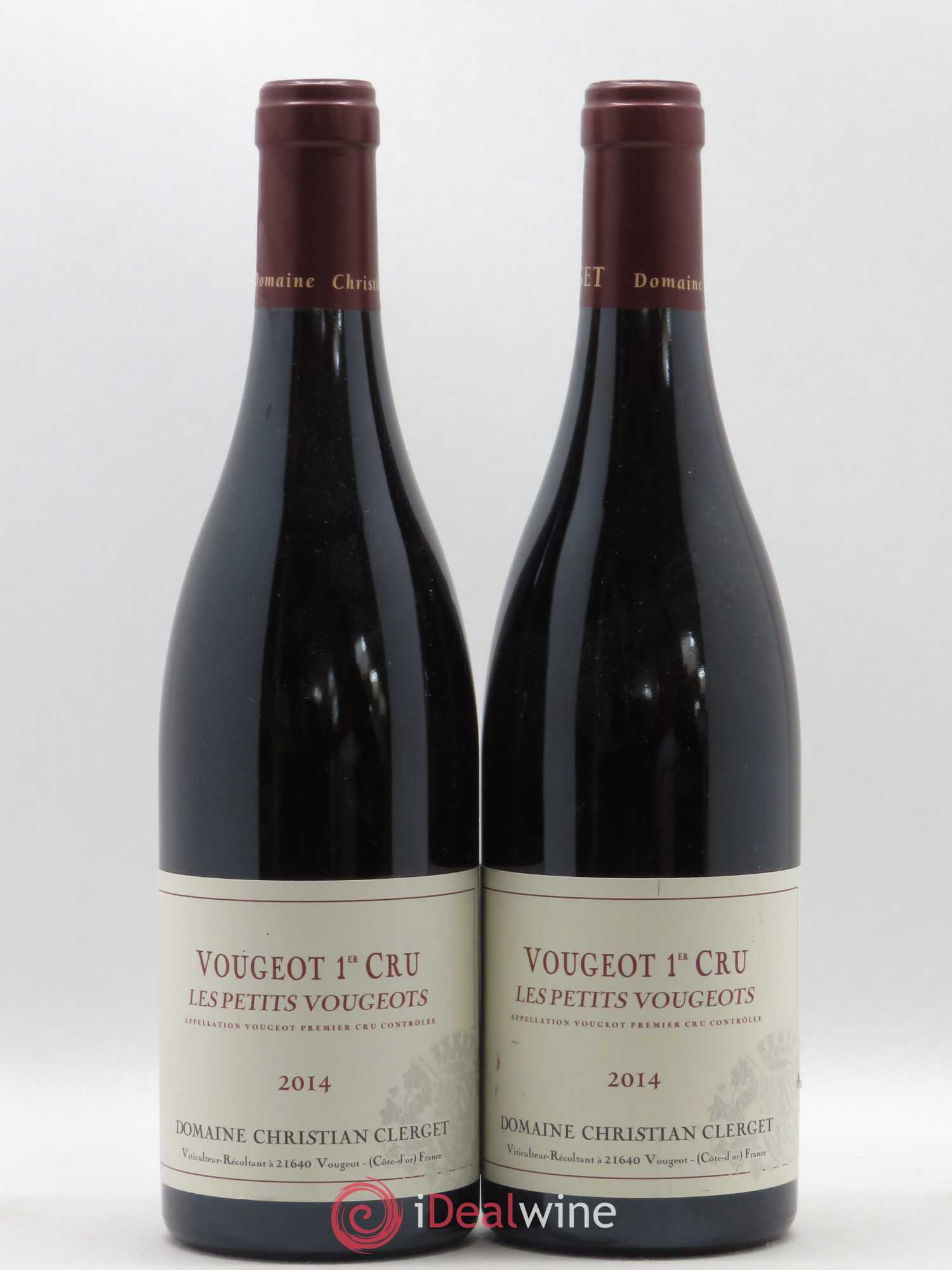 Vougeot 1er Cru Les Petits Vougeot Christian Clerget 2014 - Lot de 2 bouteilles - 0