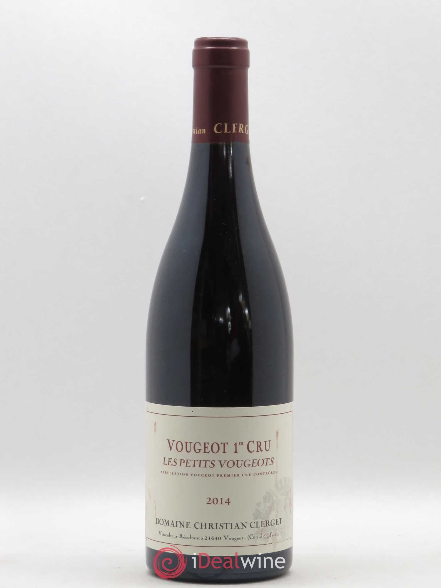 Vougeot 1er Cru Les Petits Vougeot Christian Clerget 2014 - Lot de 1 bouteille - 0