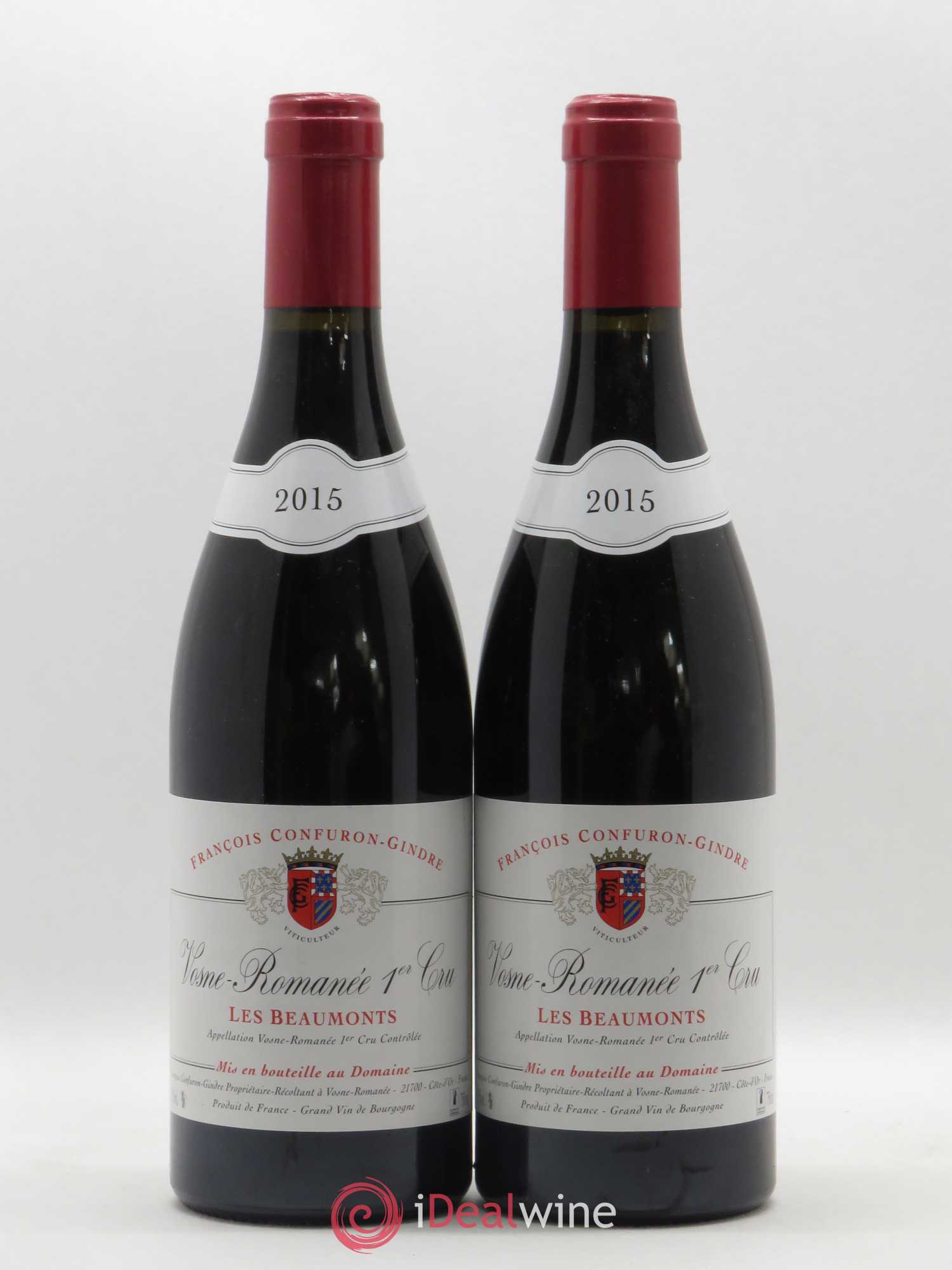 Vosne-Romanée 1er Cru Les Beaumonts Confuron Gindre 2015 - Posten von 2 Flaschen - 0