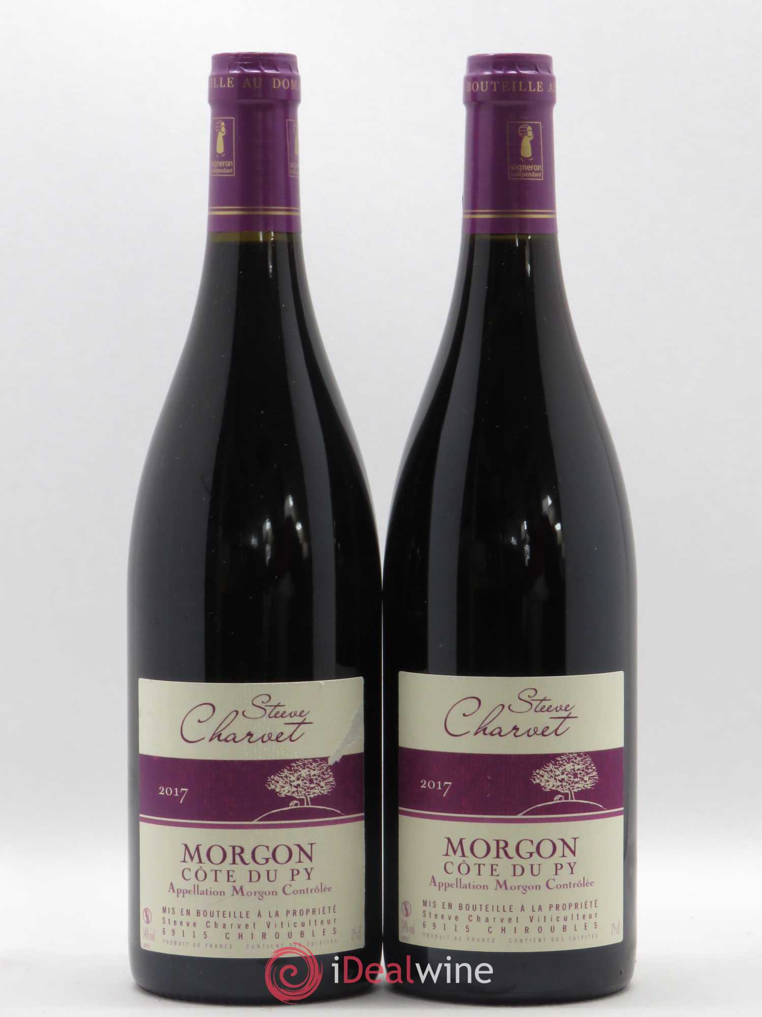Morgon Côte de Py Charvet (sans prix de réserve) 2017 - Posten von 2 Flaschen - 0