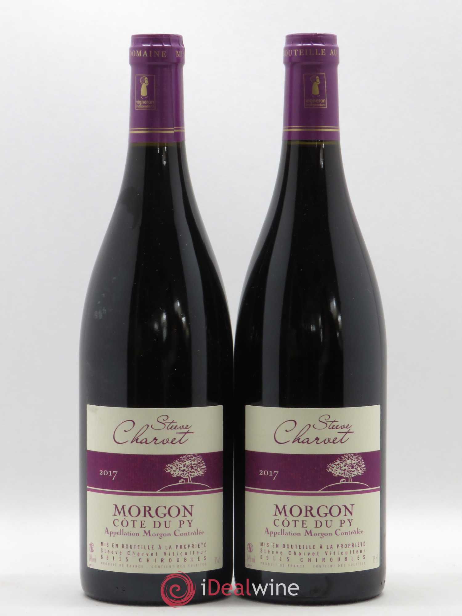 Morgon Côte de Py Charvet (sans prix de réserve) 2017 - Posten von 2 Flaschen - 0
