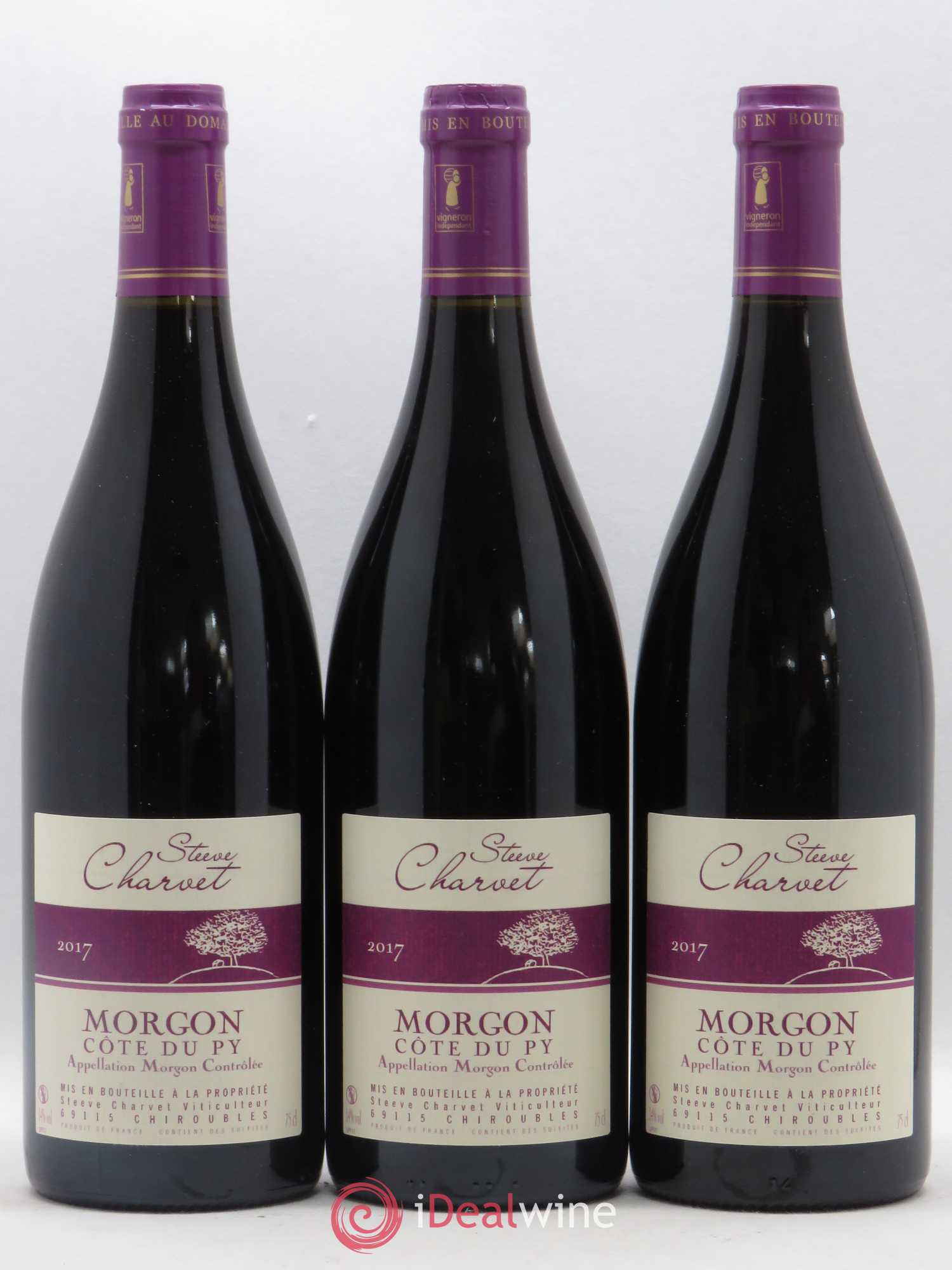 Morgon Côte de Py Charvet (sans prix de réserve) 2017 - Posten von 3 Flaschen - 0