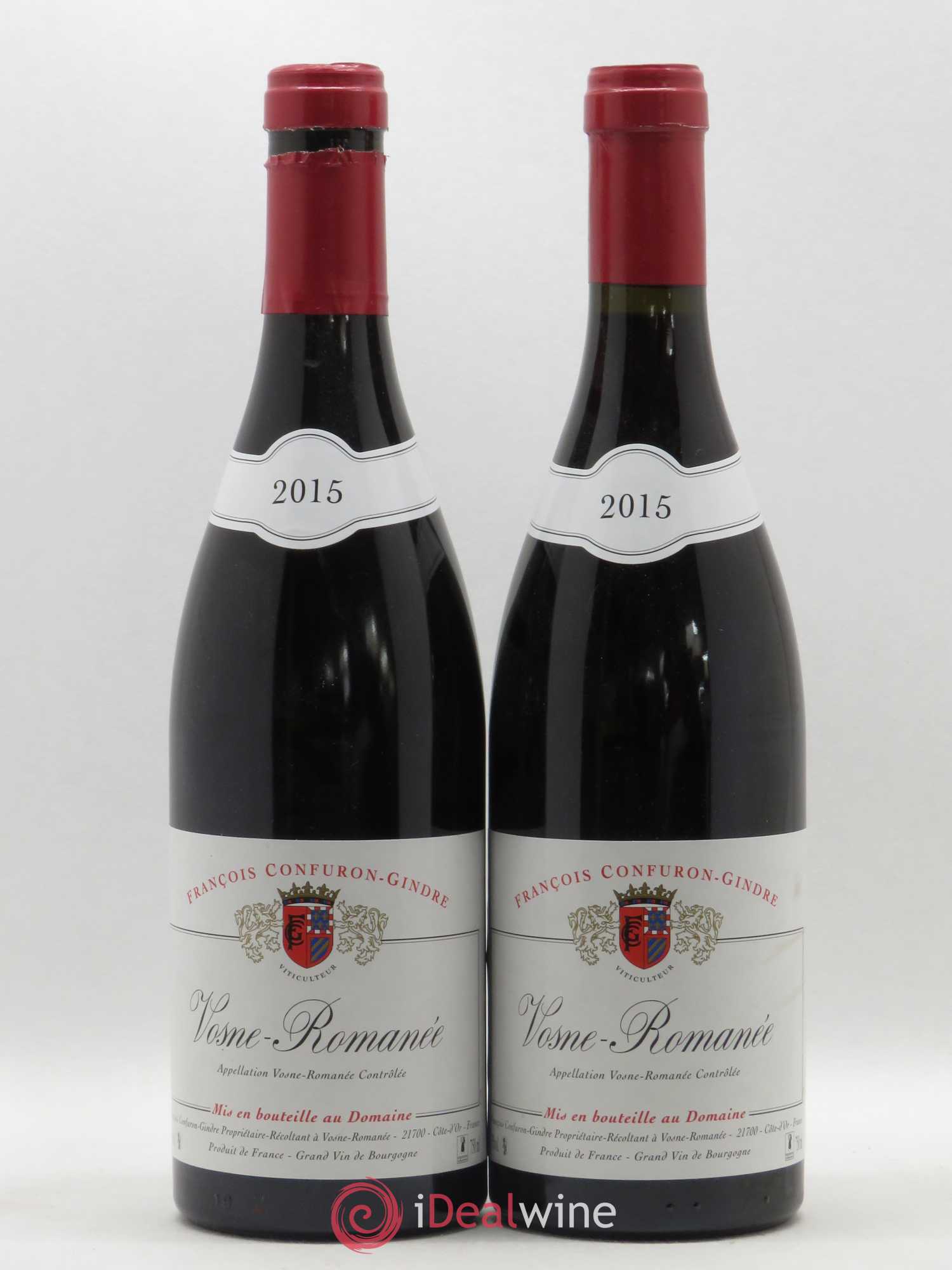 Vosne-Romanée Confuron Gindre 2015 - Lot de 2 bouteilles - 0