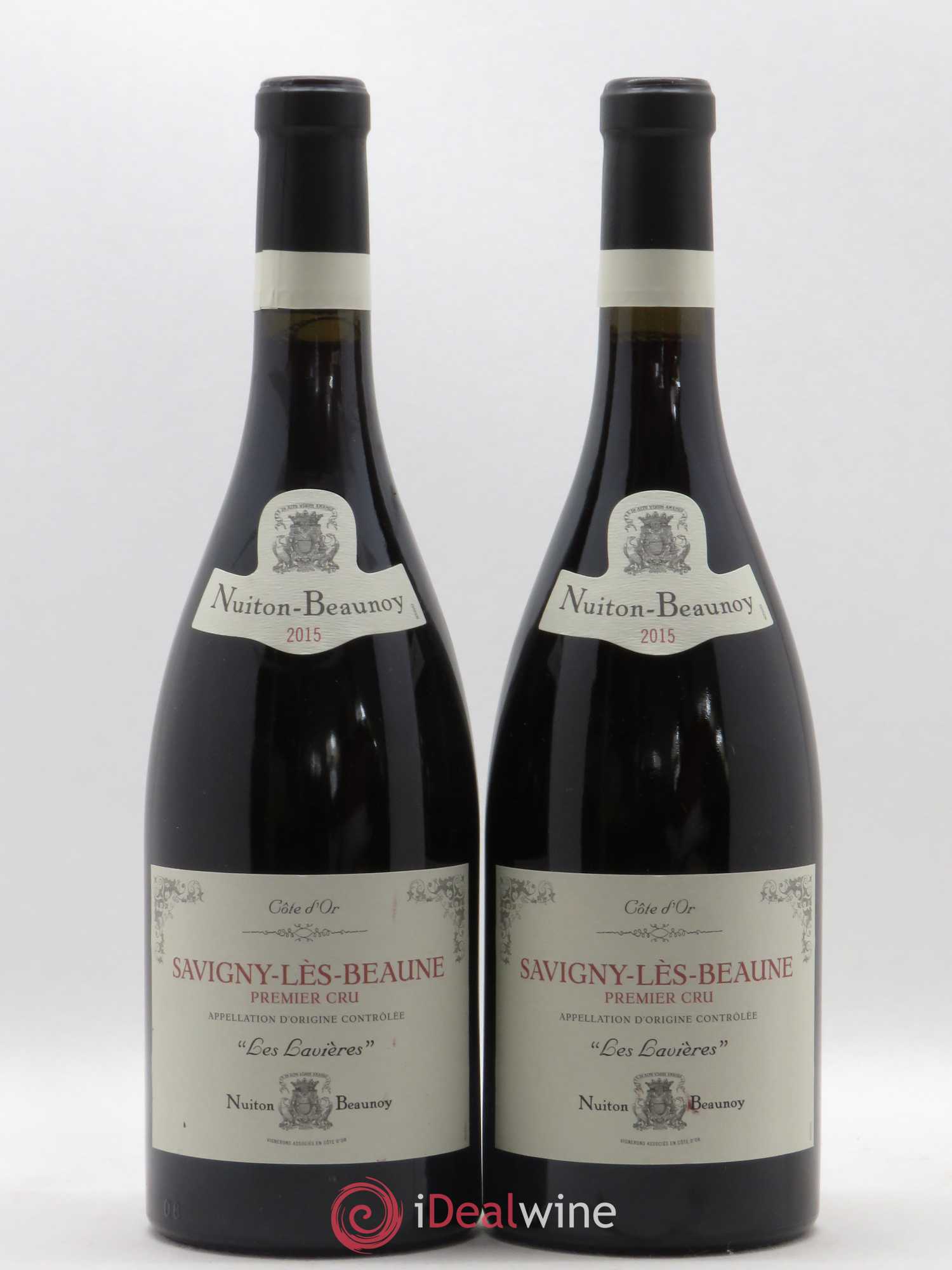 Savigny-lès-Beaune 1er Cru Les Lavières Nuiton Beaunoy 2015 - Posten von 2 Flaschen - 0