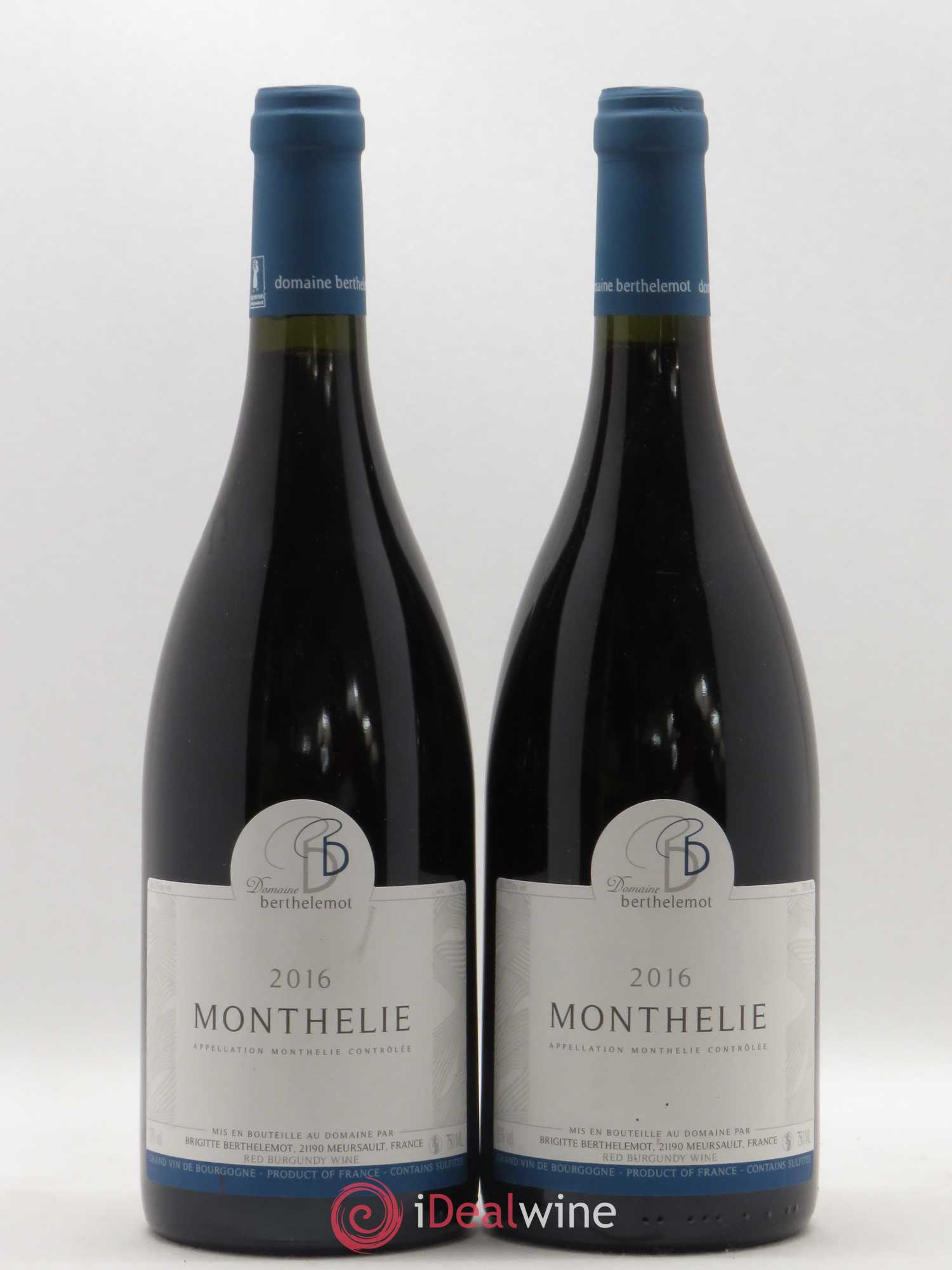Monthélie Berthelemot 2016 - Lot de 2 bouteilles - 0