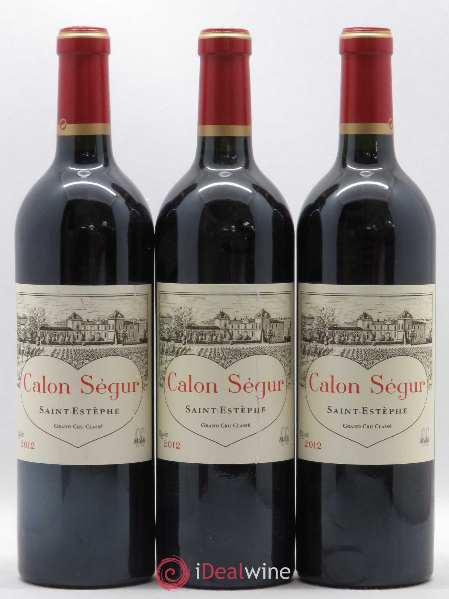 Château Calon Ségur 3ème Grand Cru Classé 2012 - Lot de 3 bouteilles - 0