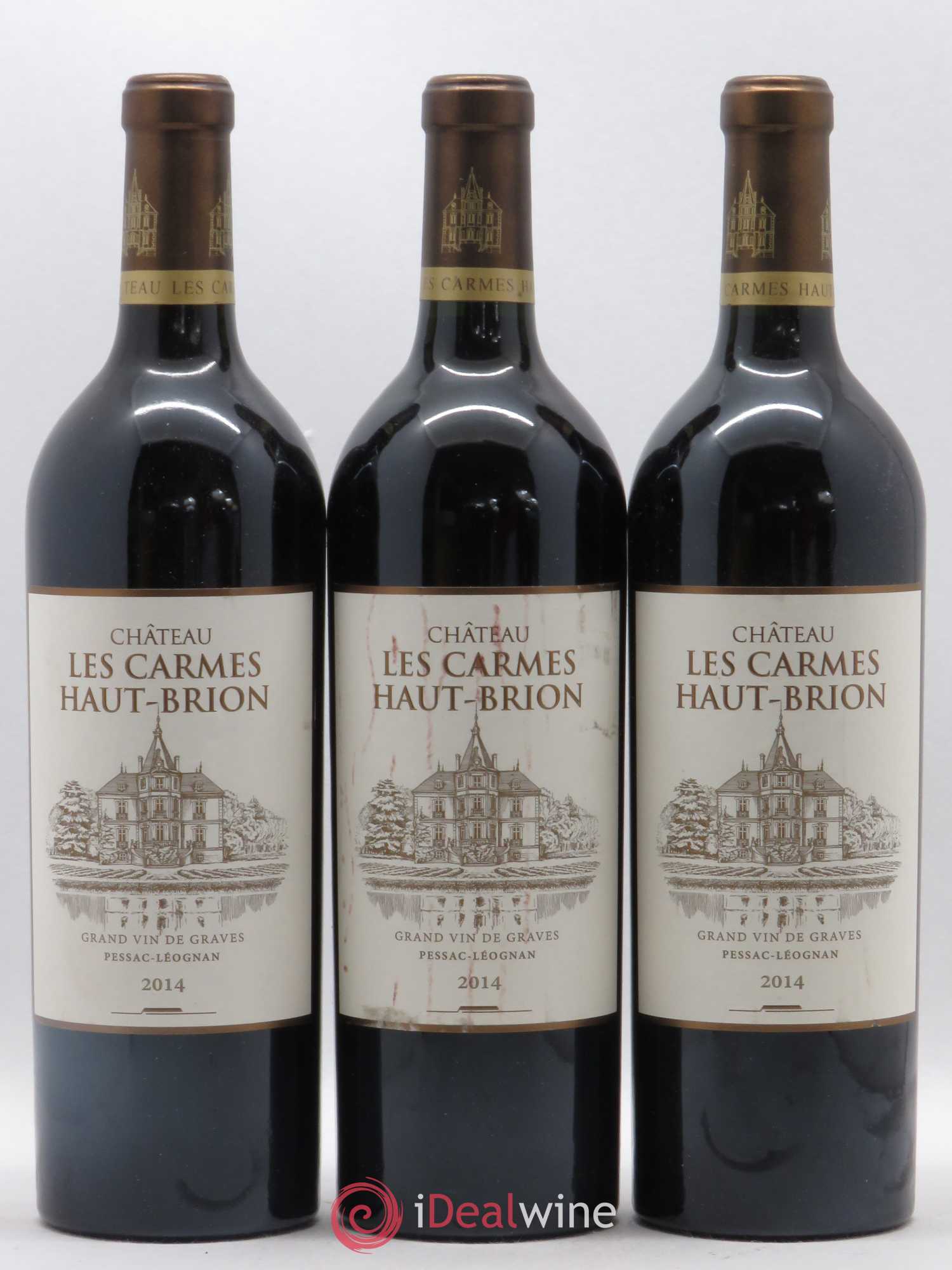 Château Les Carmes Haut-Brion 2014 - Lot de 3 bouteilles - 0