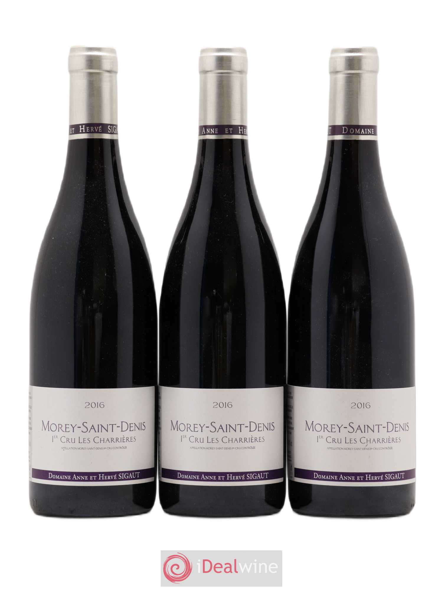 Morey-Saint-Denis 1er Cru Les Charrieres Sigaut 2016 - Posten von 3 Flaschen - 0