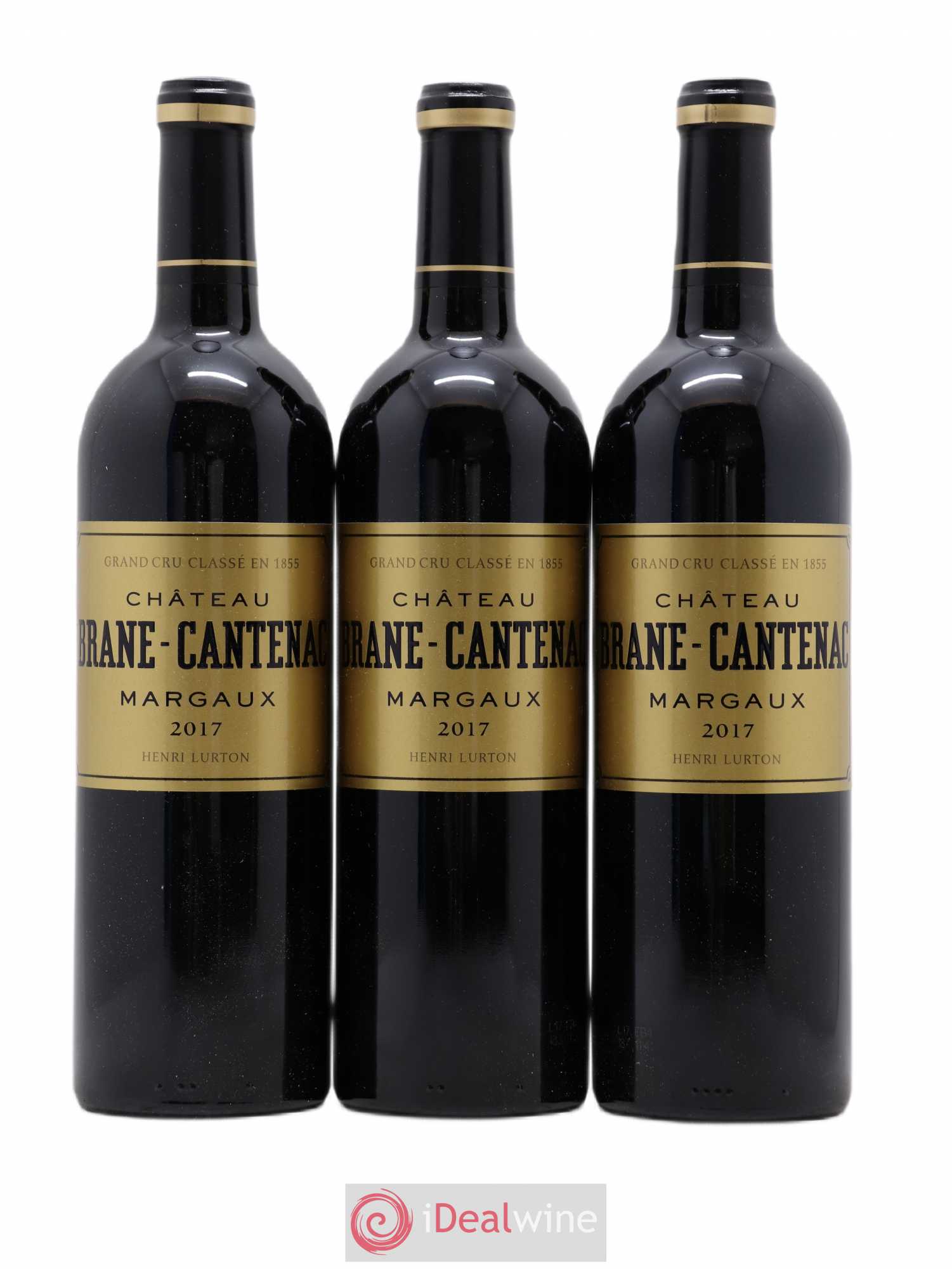 Château Brane Cantenac 2ème Grand Cru Classé 2017 - Lot de 3 bouteilles - 0