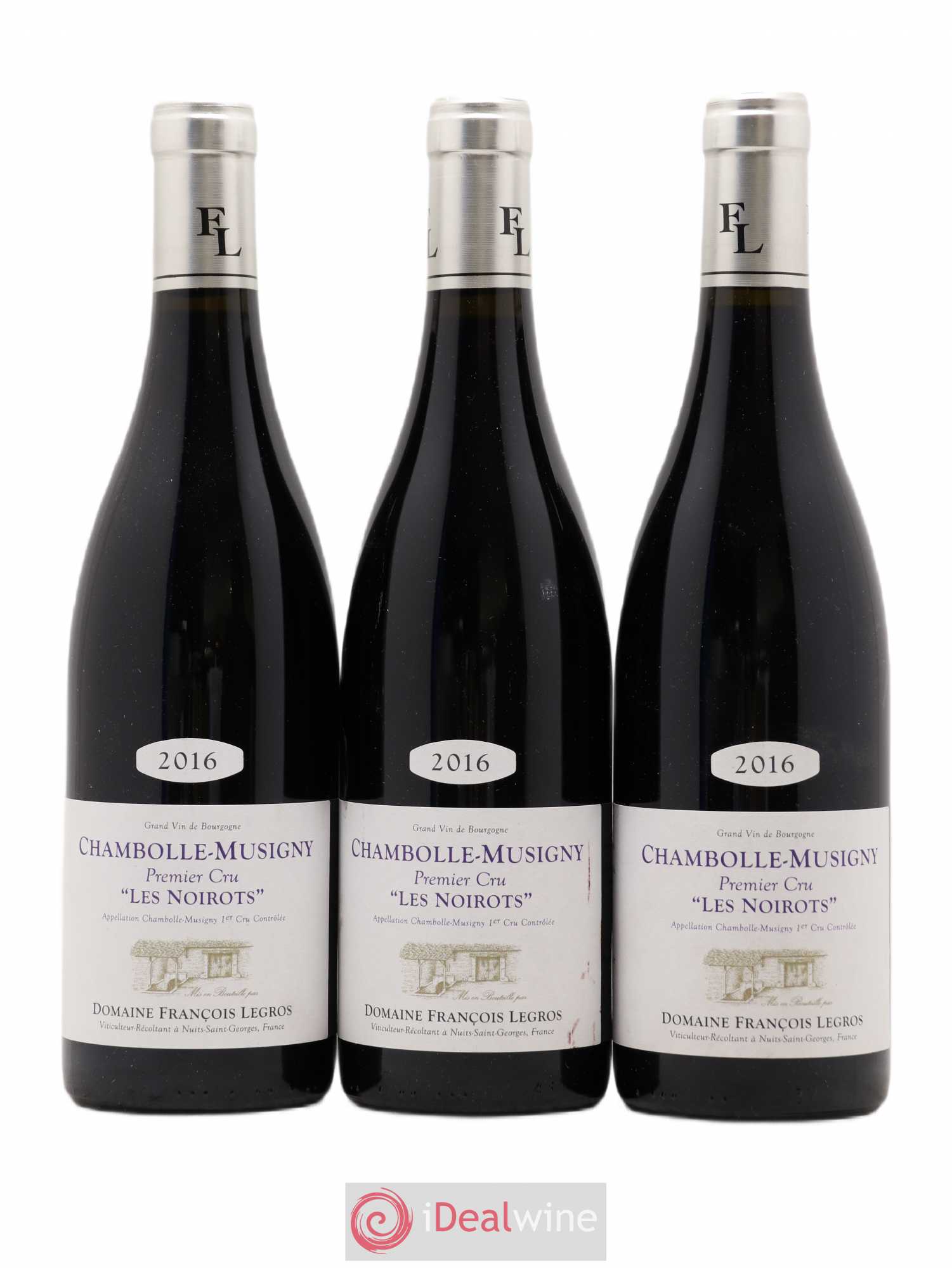 Chambolle-Musigny 1er Cru Les Noirots Legros 2016 - Posten von 3 Flaschen - 0