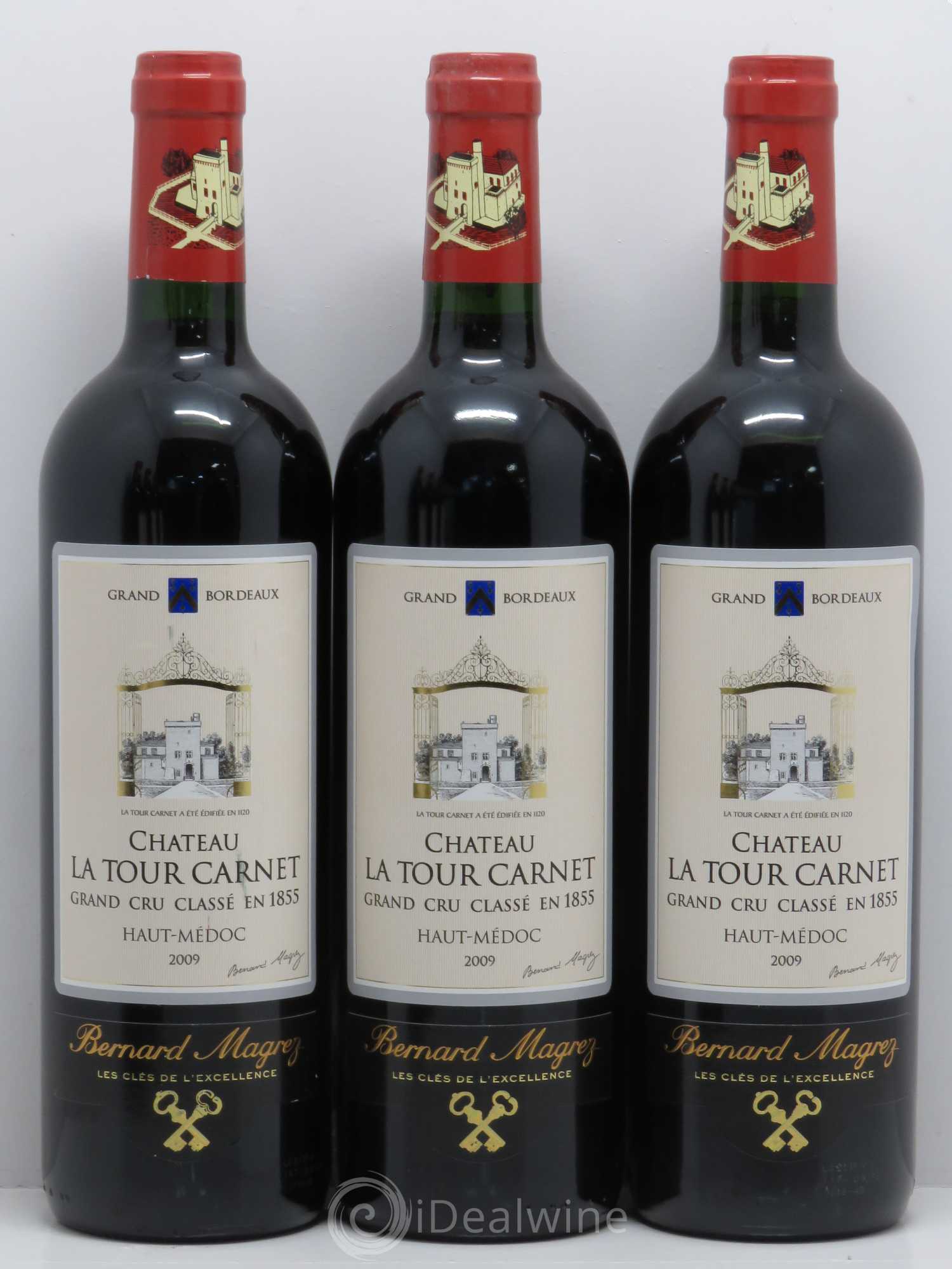 Château la Tour Carnet 4ème Grand Cru Classé 2009 - Lot de 6 bouteilles - 1
