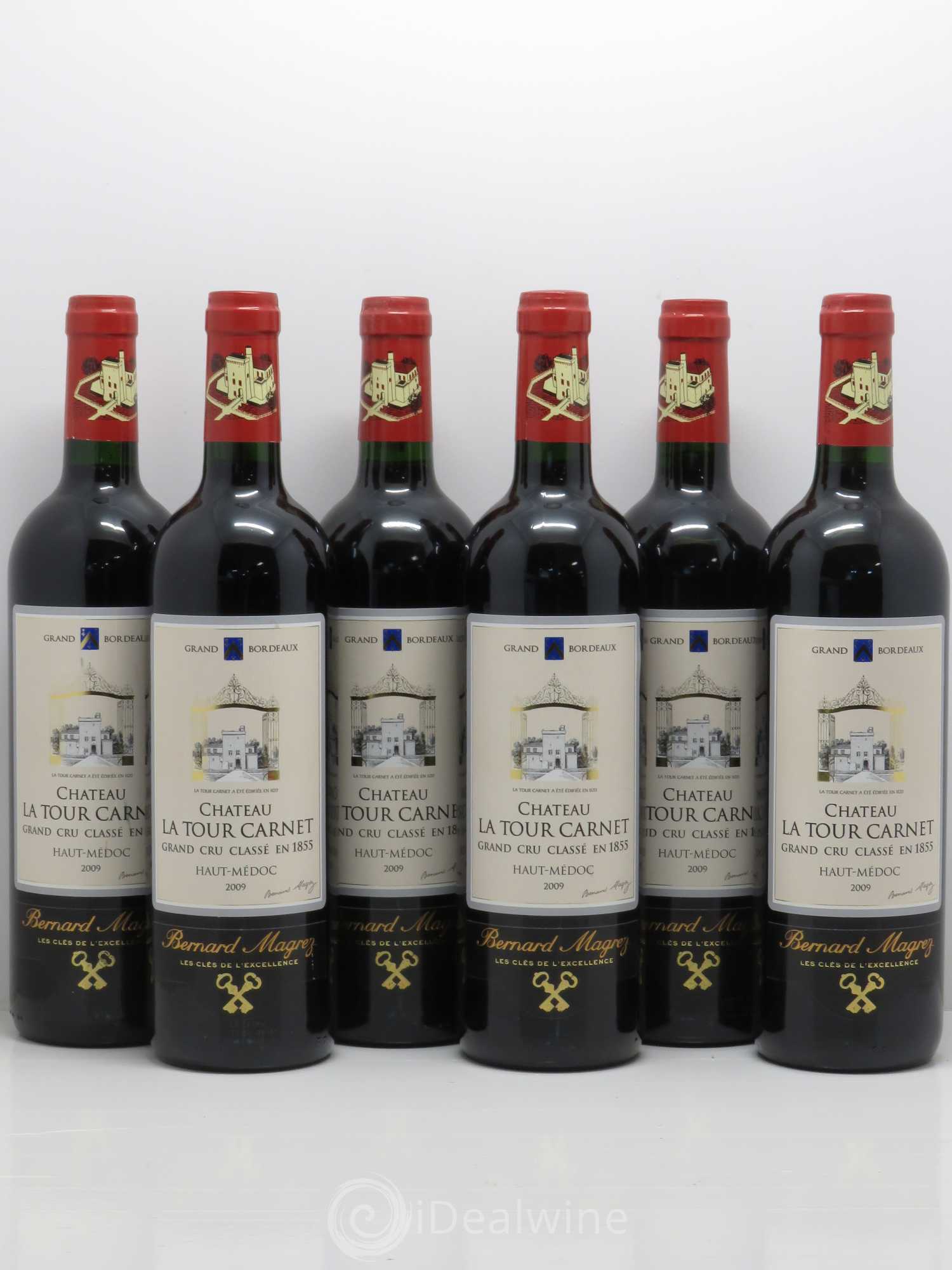 Château la Tour Carnet 4ème Grand Cru Classé 2009 - Lot de 6 bouteilles - 0