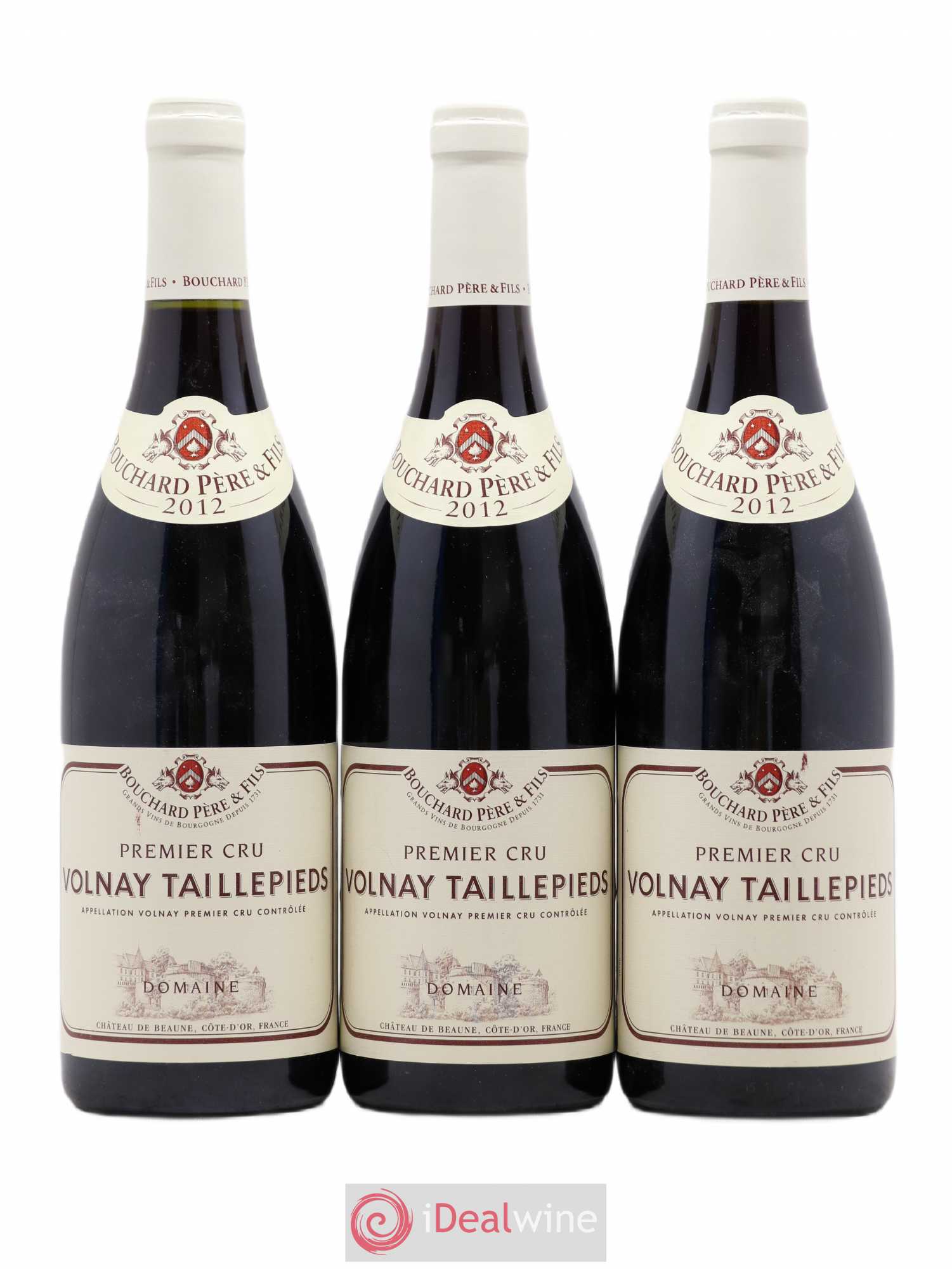 Volnay 1er Cru Taillepieds Bouchard Père & Fils 2012 - Lot de 3 bouteilles - 0