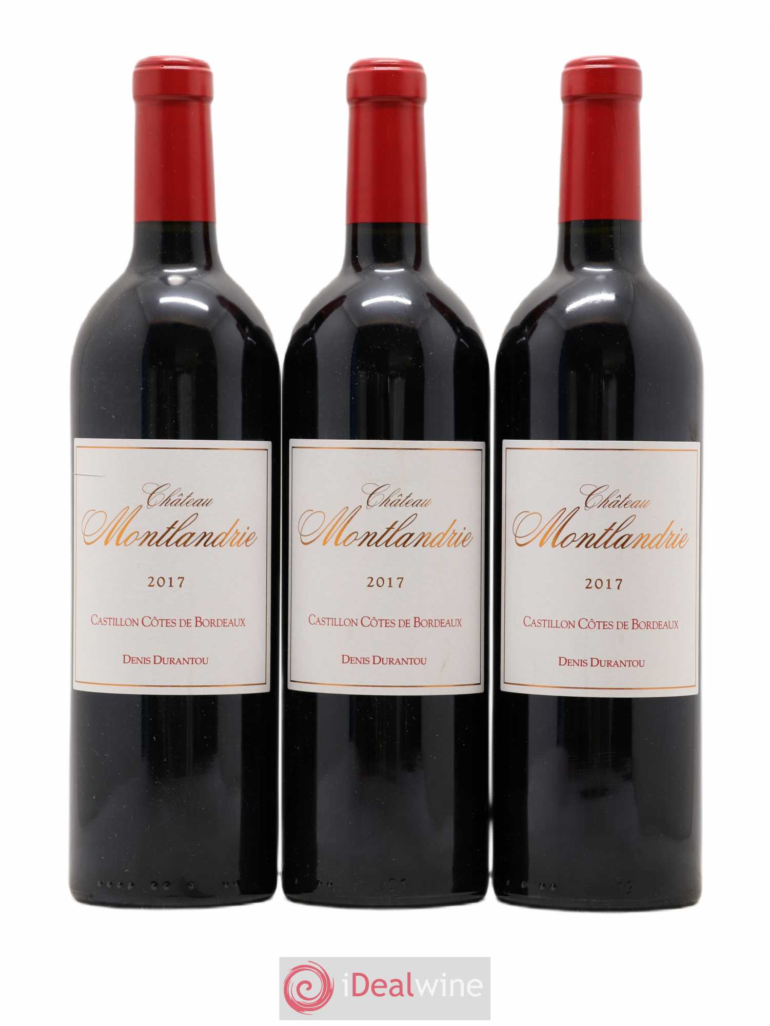 Castillon-Côtes-de-Bordeaux (Côtes-de-Castillon) Château Montlandrie 2017 - Lot de 3 bouteilles - 0