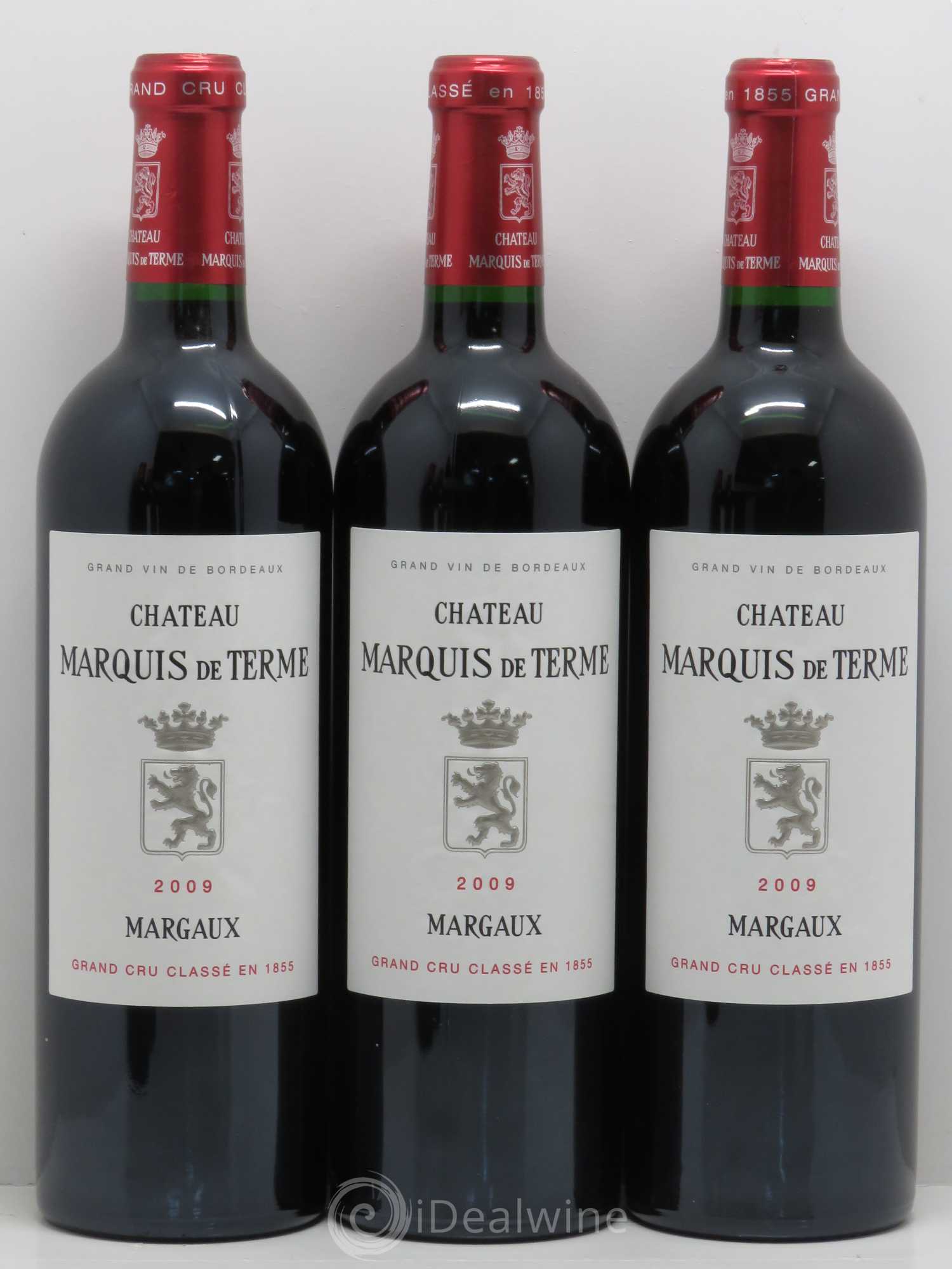 Château Marquis de Terme 4ème Grand Cru Classé 2009 - Lot de 5 bouteilles - 1