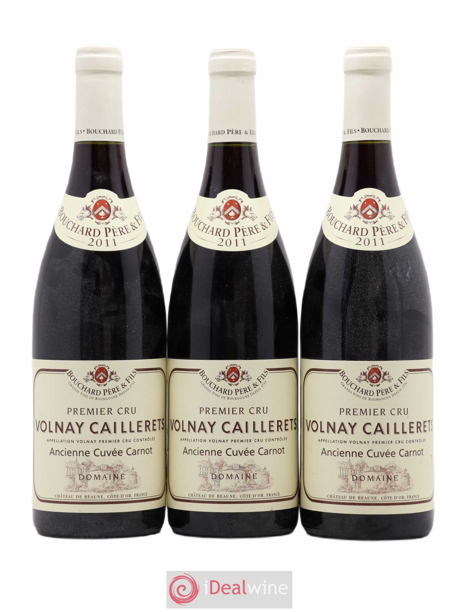 Volnay 1er Cru Caillerets - Ancienne Cuvée Carnot Bouchard Père & Fils 2011 - Lot de 3 bouteilles - 0