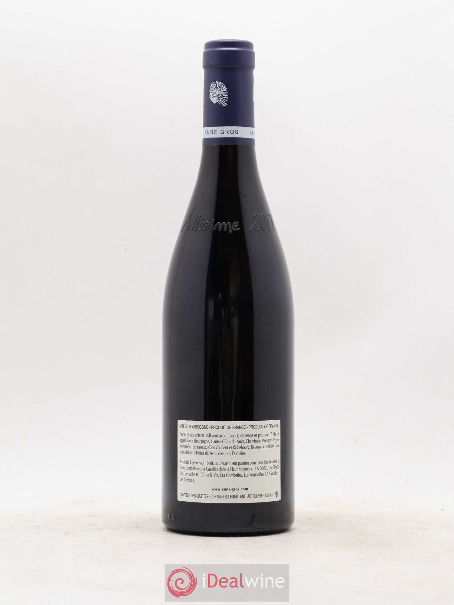 Richebourg Grand Cru Anne Gros 2017 - Lot de 1 bouteille - 1