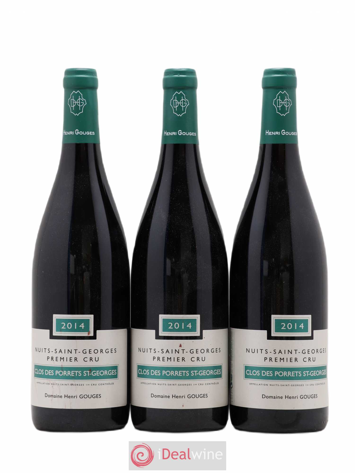 Nuits-Saint-Georges 1er Cru Clos des Porrets St Georges Henri Gouges 2014 - Lot de 3 bouteilles - 0