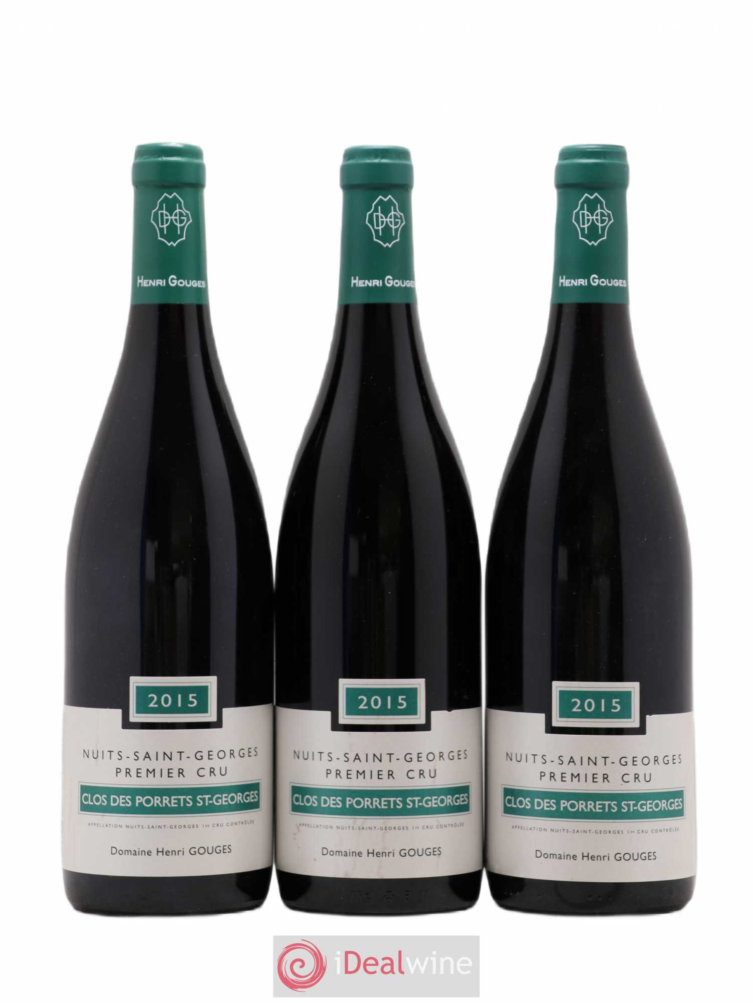 Nuits-Saint-Georges 1er Cru Clos des Porrets St Georges Henri Gouges 2015 - Lot de 3 bouteilles - 0