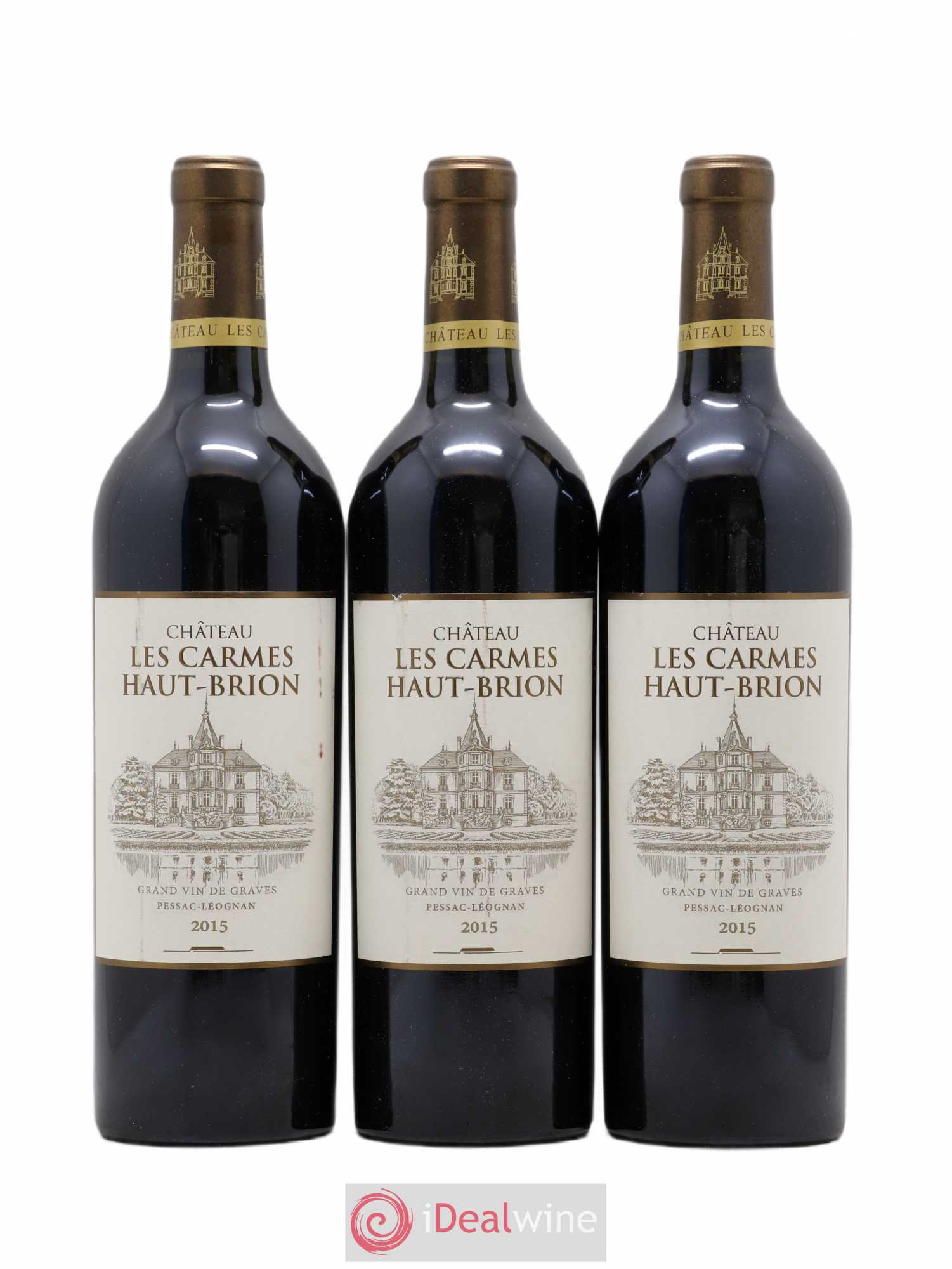 Château Les Carmes Haut-Brion 2015 - Lot de 3 bouteilles - 0