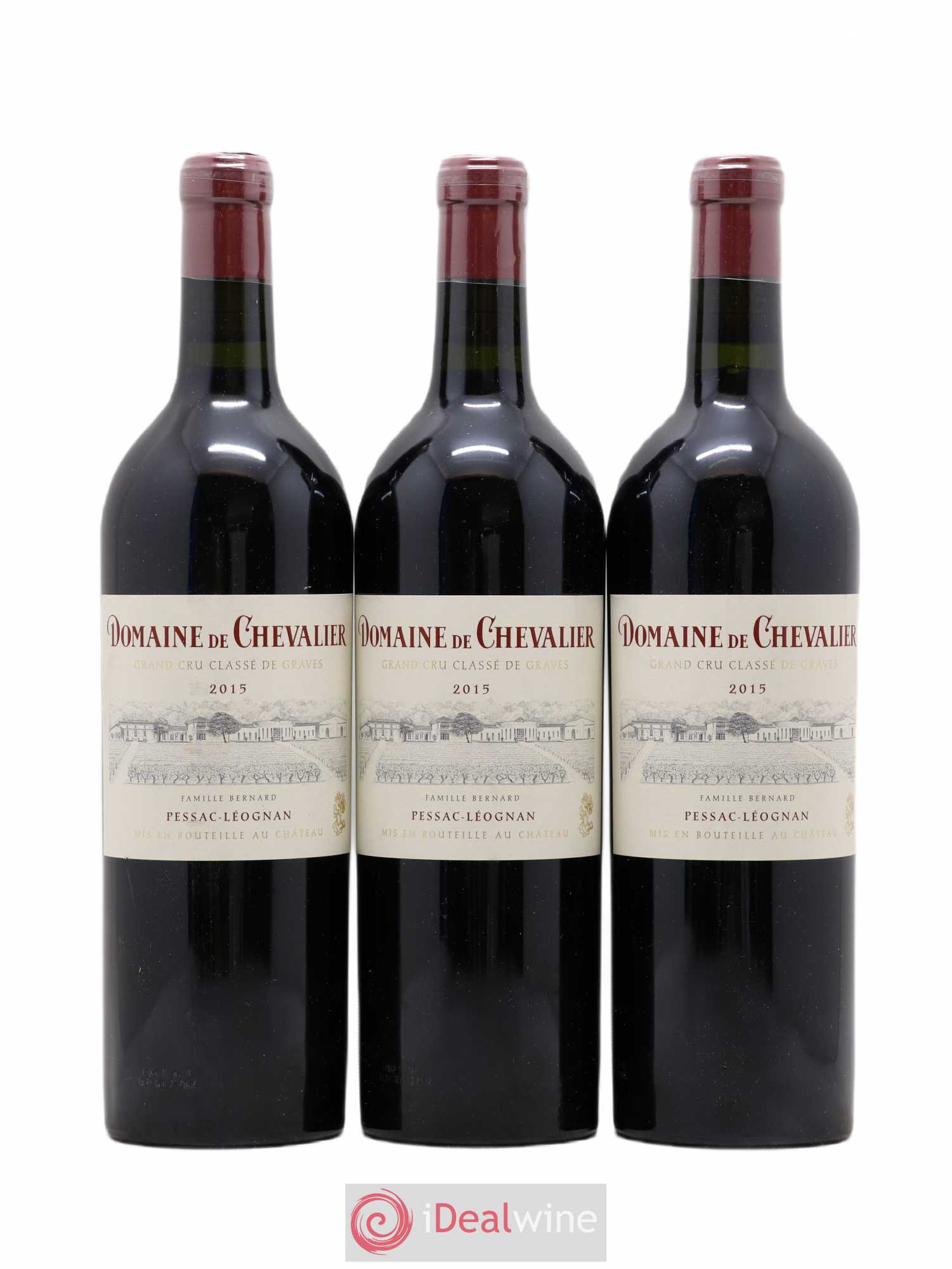 Domaine de Chevalier Cru Classé de Graves 2015 - Lot de 3 bouteilles - 0