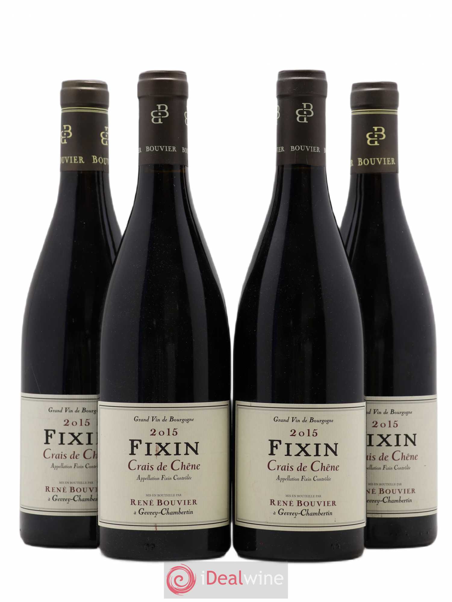 Fixin Crais de Chêne René Bouvier (Domaine) 2015 - Lot de 4 bouteilles - 0