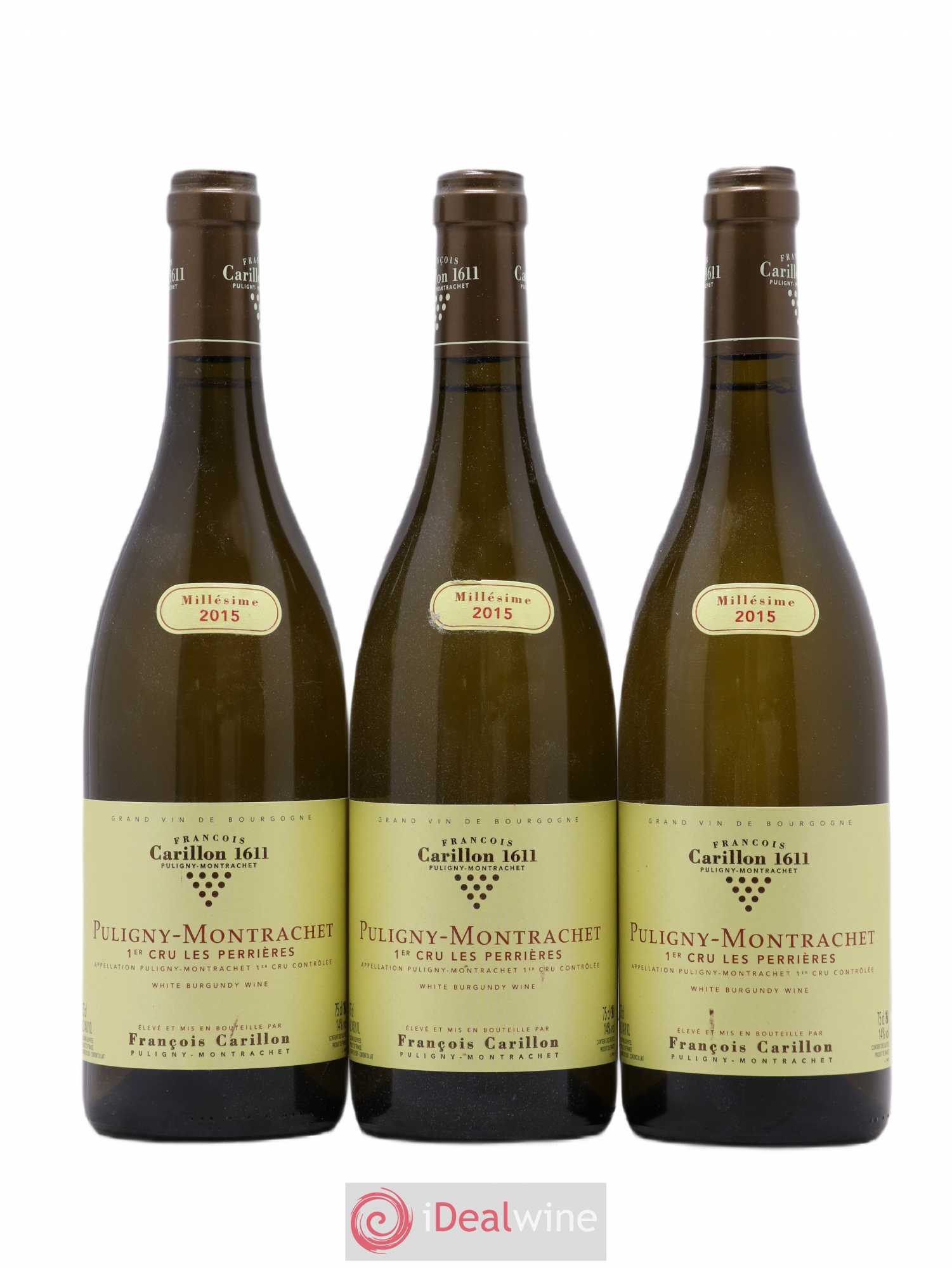Puligny-Montrachet 1er Cru Les Perrières François Carillon 2015 - Lot de 3 bouteilles - 0