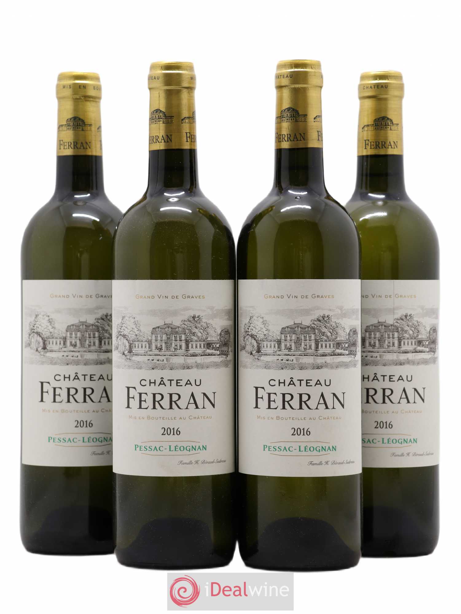 Pessac-Léognan Château Ferran (sans prix de réserve) 2016 - Posten von 4 Flaschen - 0