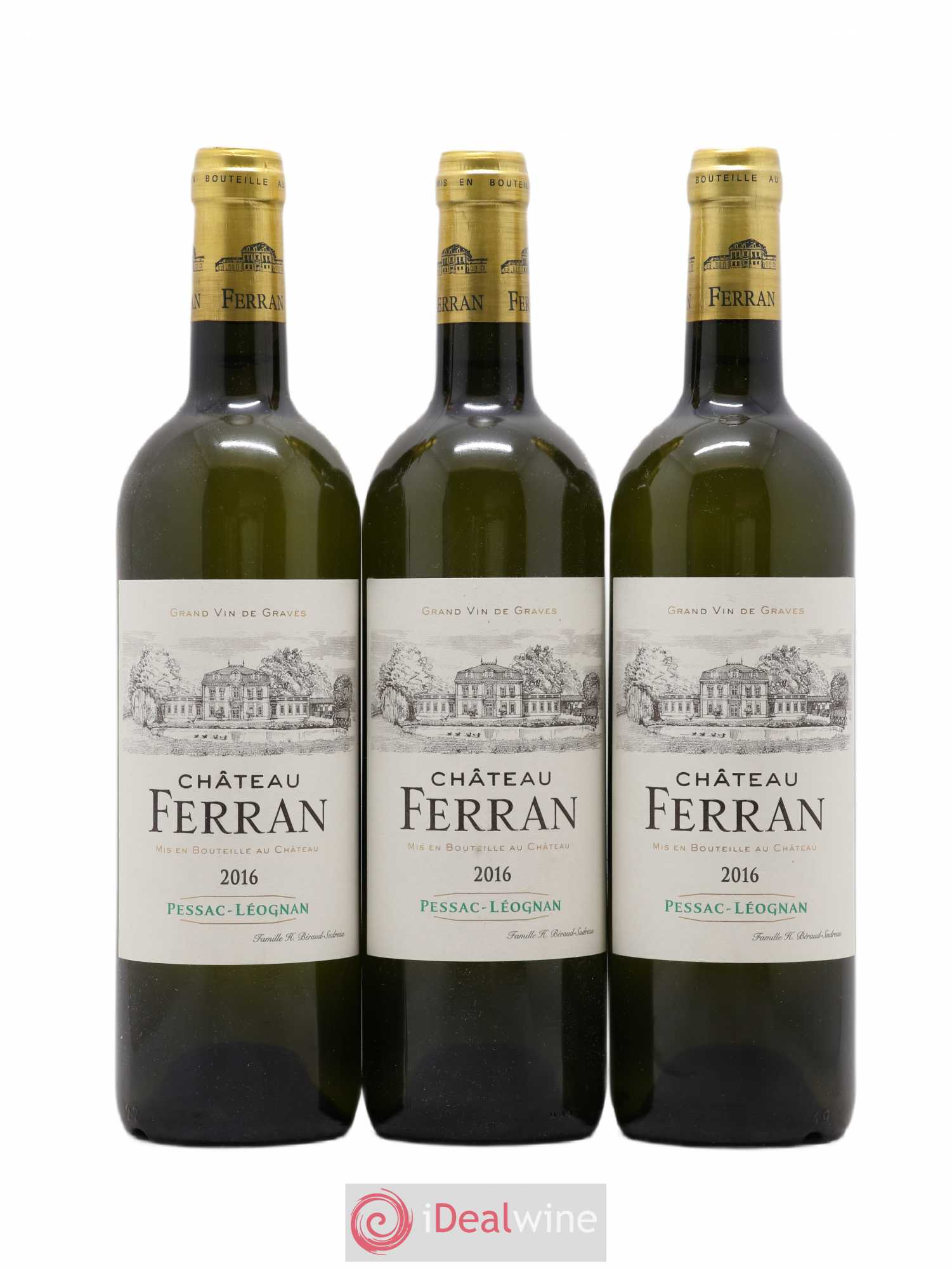 Pessac-Léognan Château Ferran (sans prix de réserve) 2016 - Posten von 3 Flaschen - 0